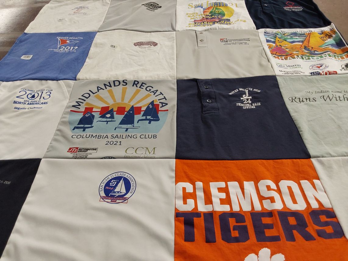 T-shirt quilt featuring clemson tigers by Nancy from SC