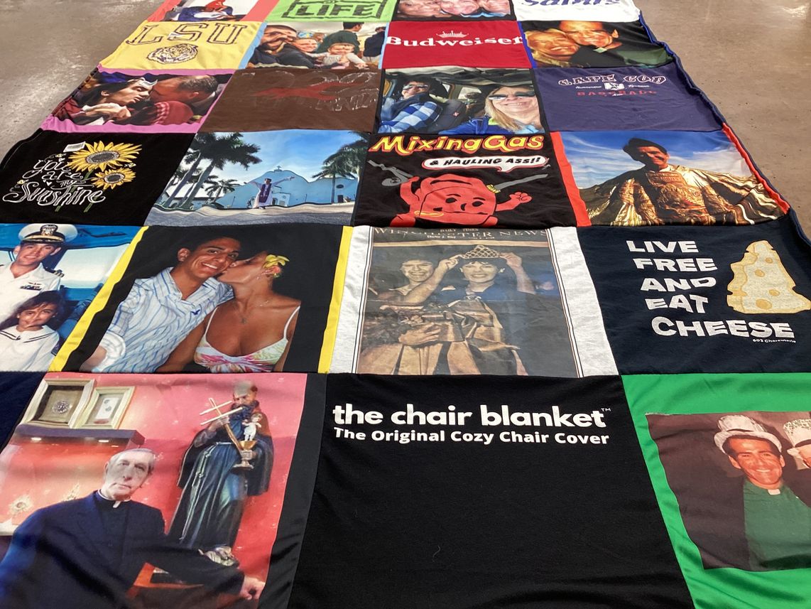 T-shirt quilt from louisiana state university by Lillian from FL