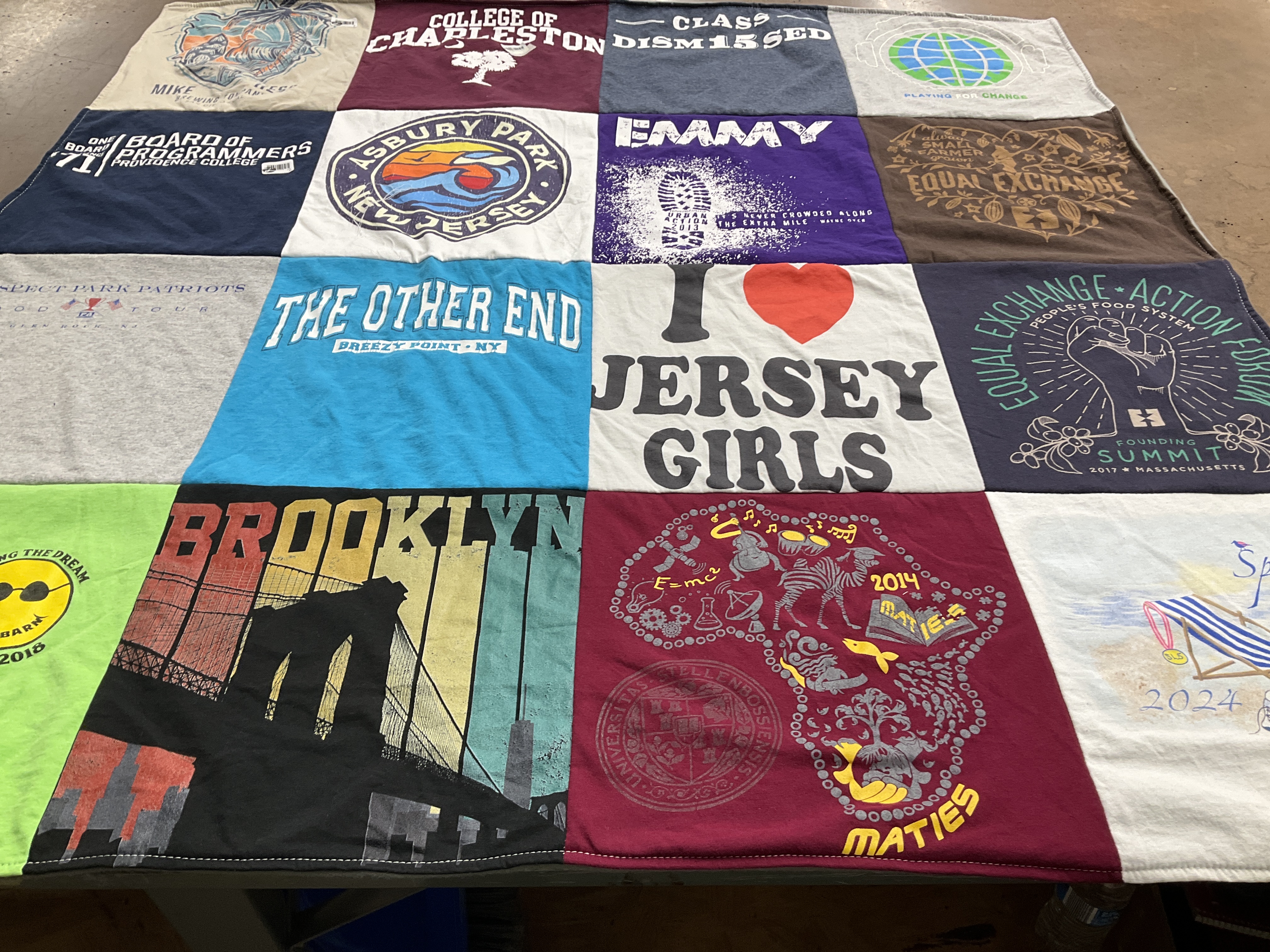 T-shirt quilt featuring select park patriots by Catherine from NJ