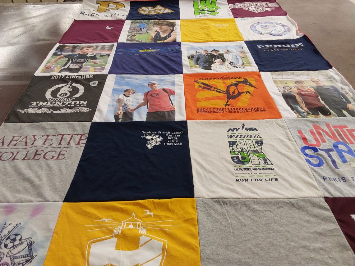 T-shirt quilt featuring united states women's national soccer team by Nelida from NJ