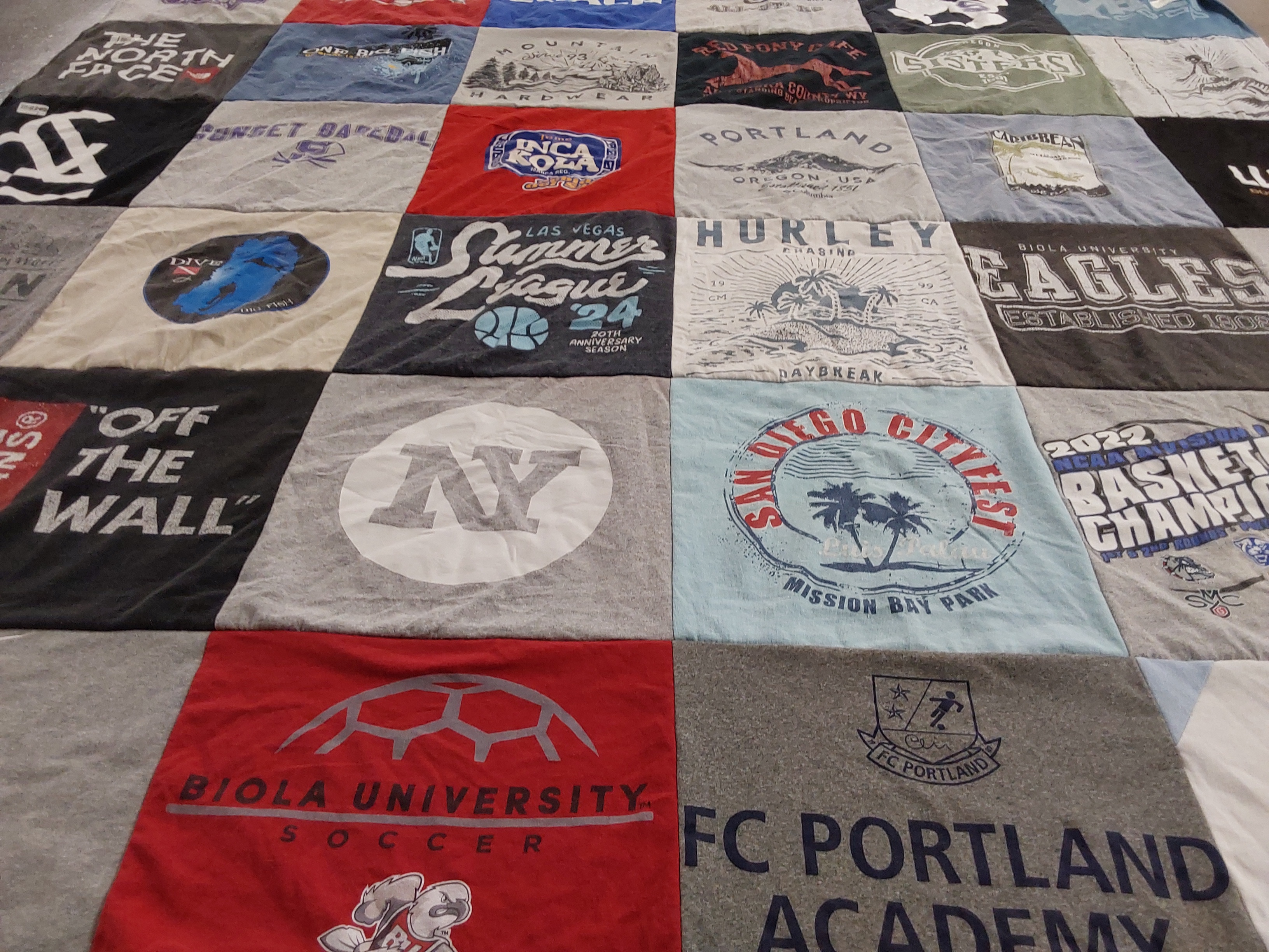 T-shirt quilt featuring fc portland by Kevin from OR