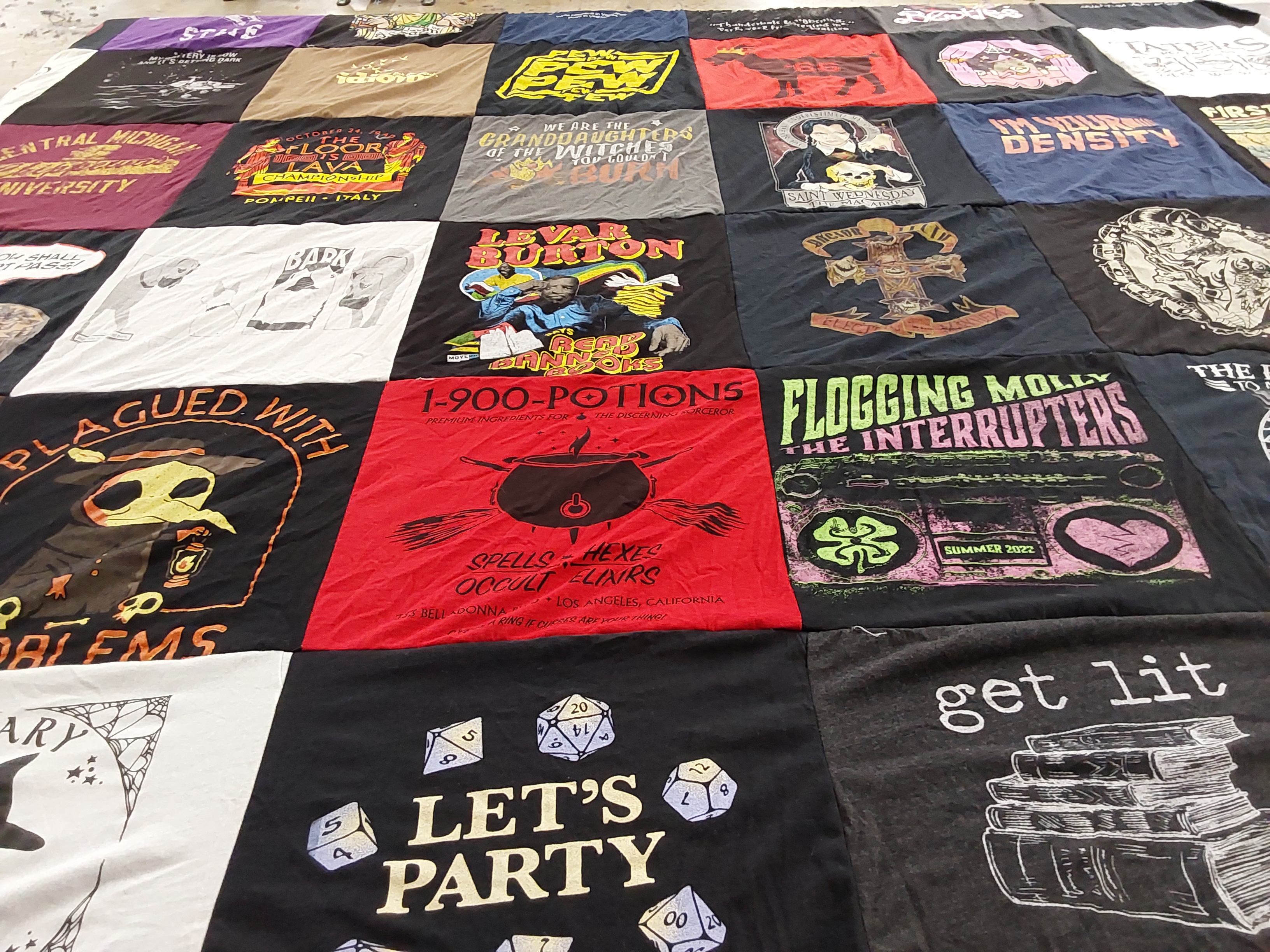 T-shirt quilt from central michigan university by Angeline from NV