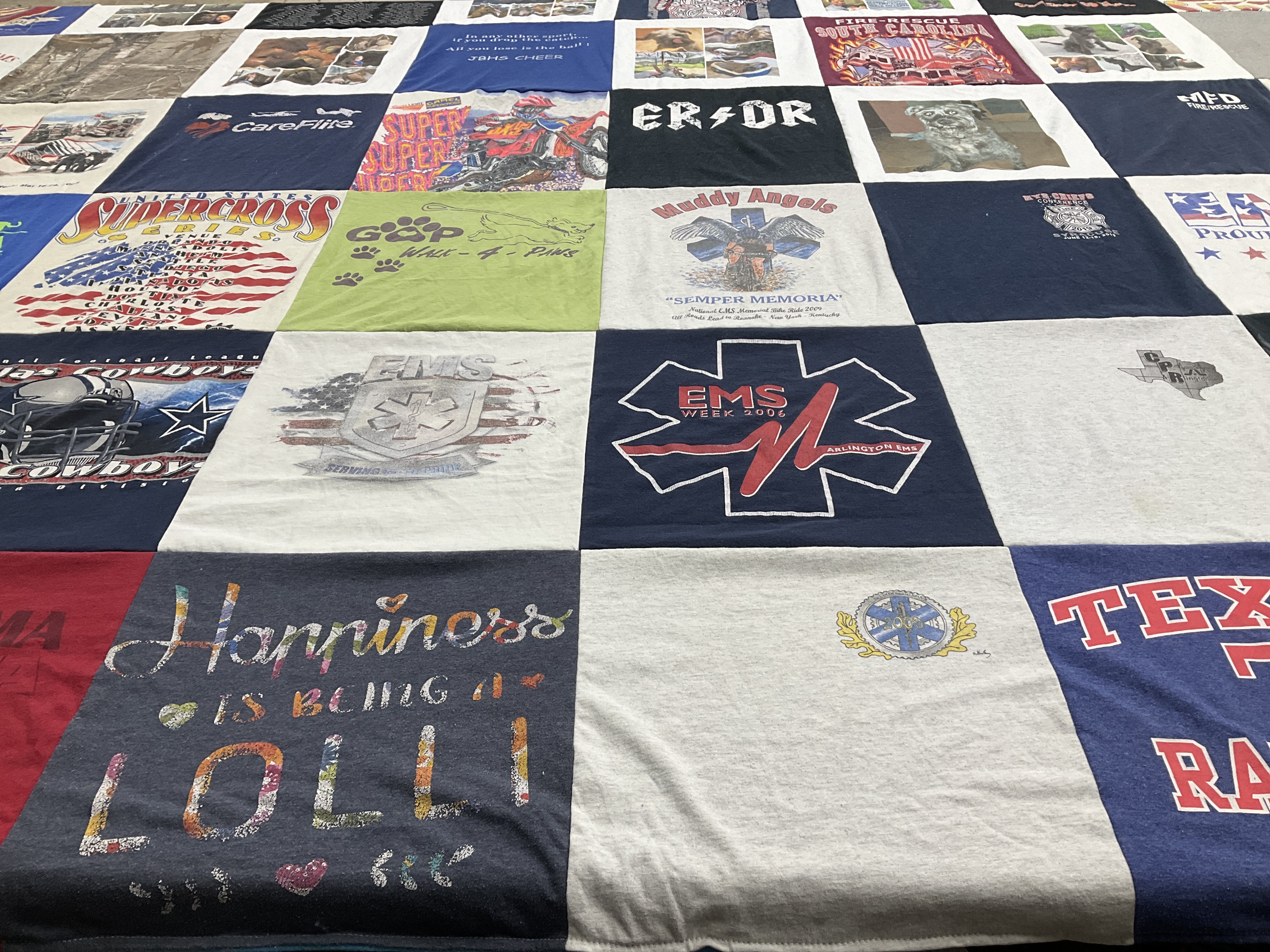 T-shirt quilt featuring cowboys by Deanna from TX