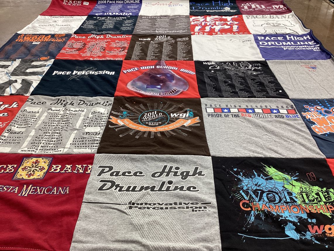 T-shirt quilt from pace high school by Cheryl from FL