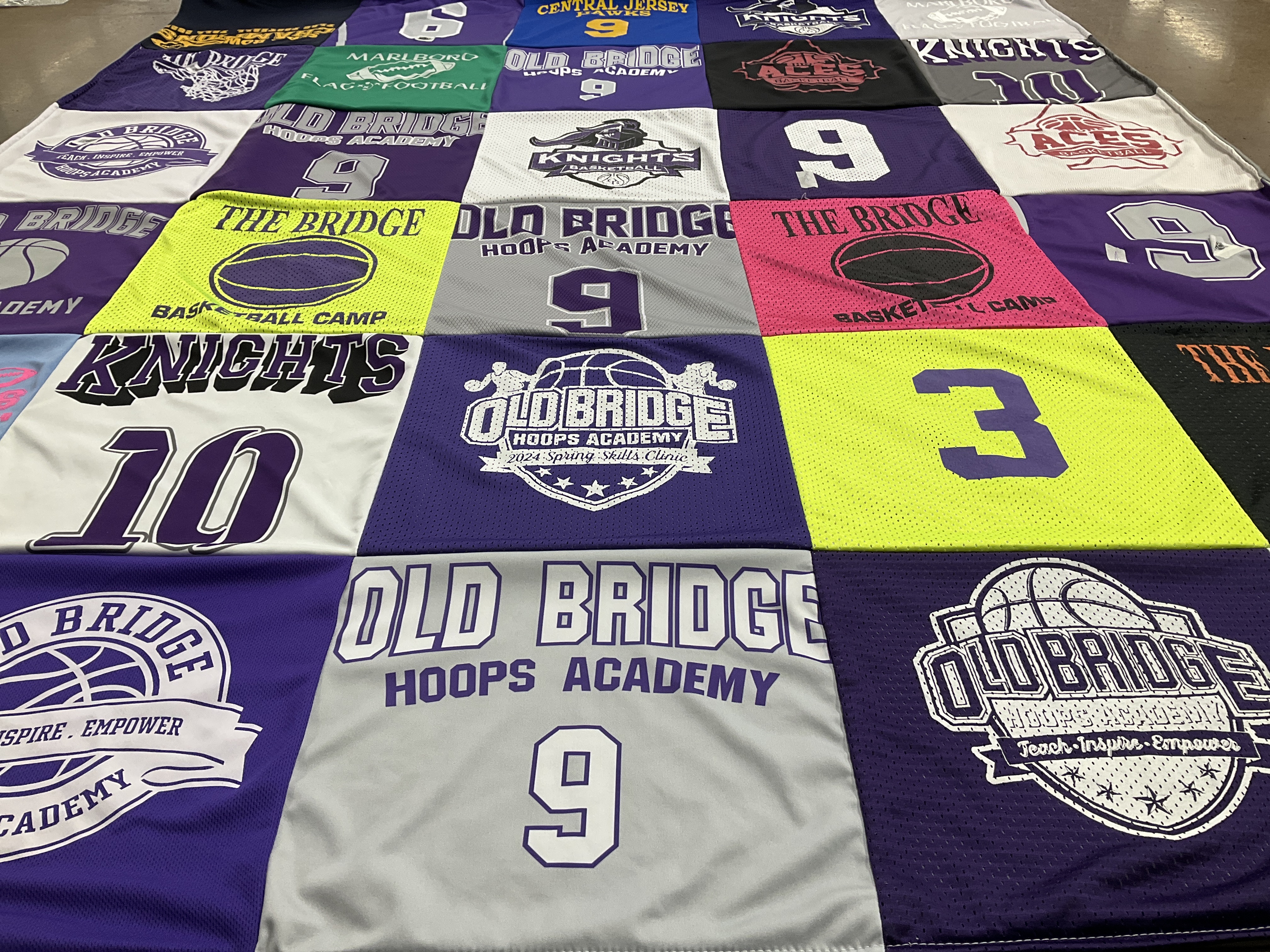 T-shirt quilt featuring knights by Mia from NJ