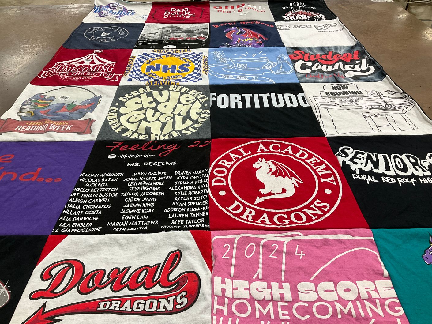 T-shirt quilt featuring doral red rock high by Stephanie from NV