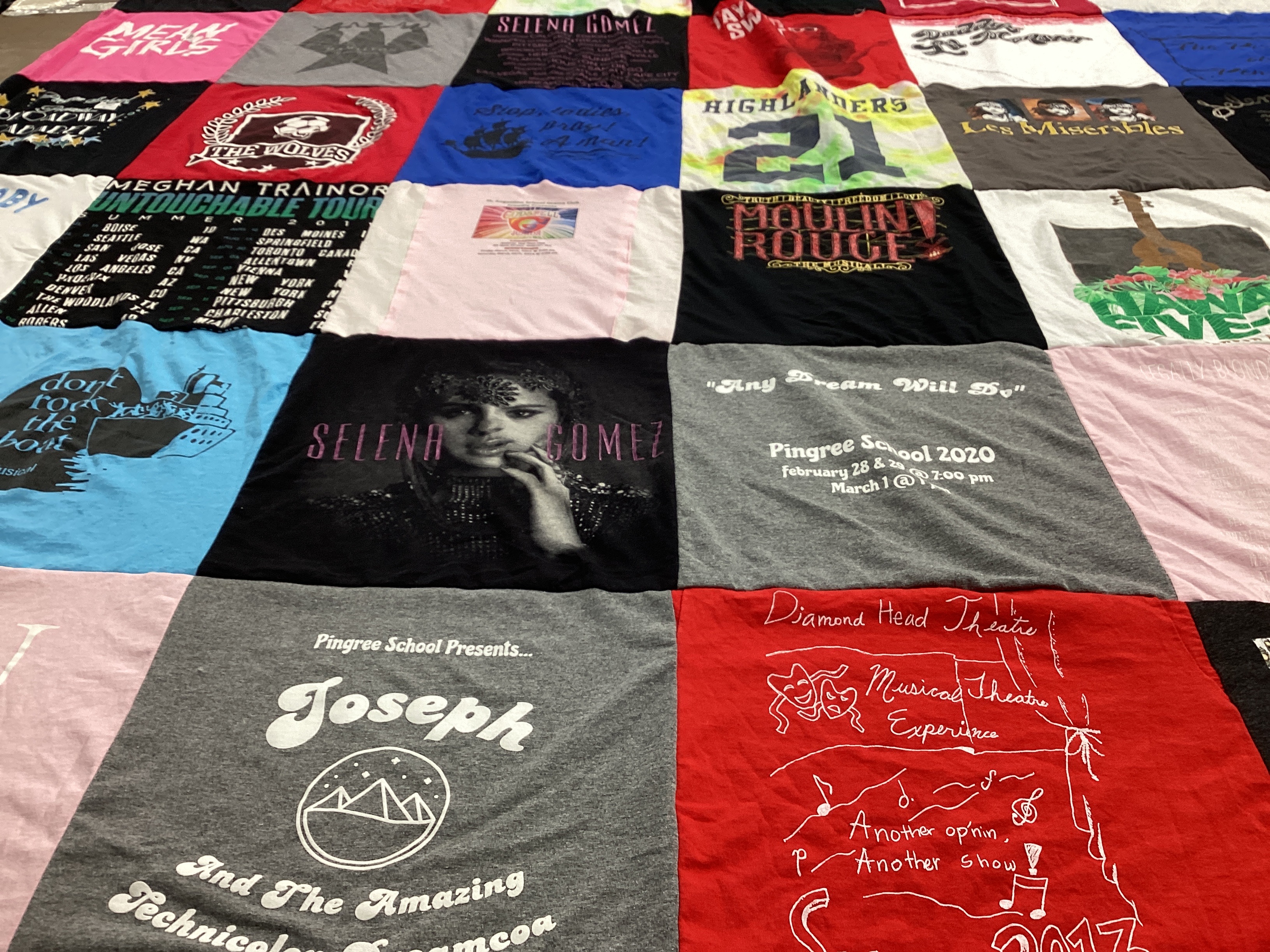 T-shirt quilt featuring highlanders by Jamie from CA