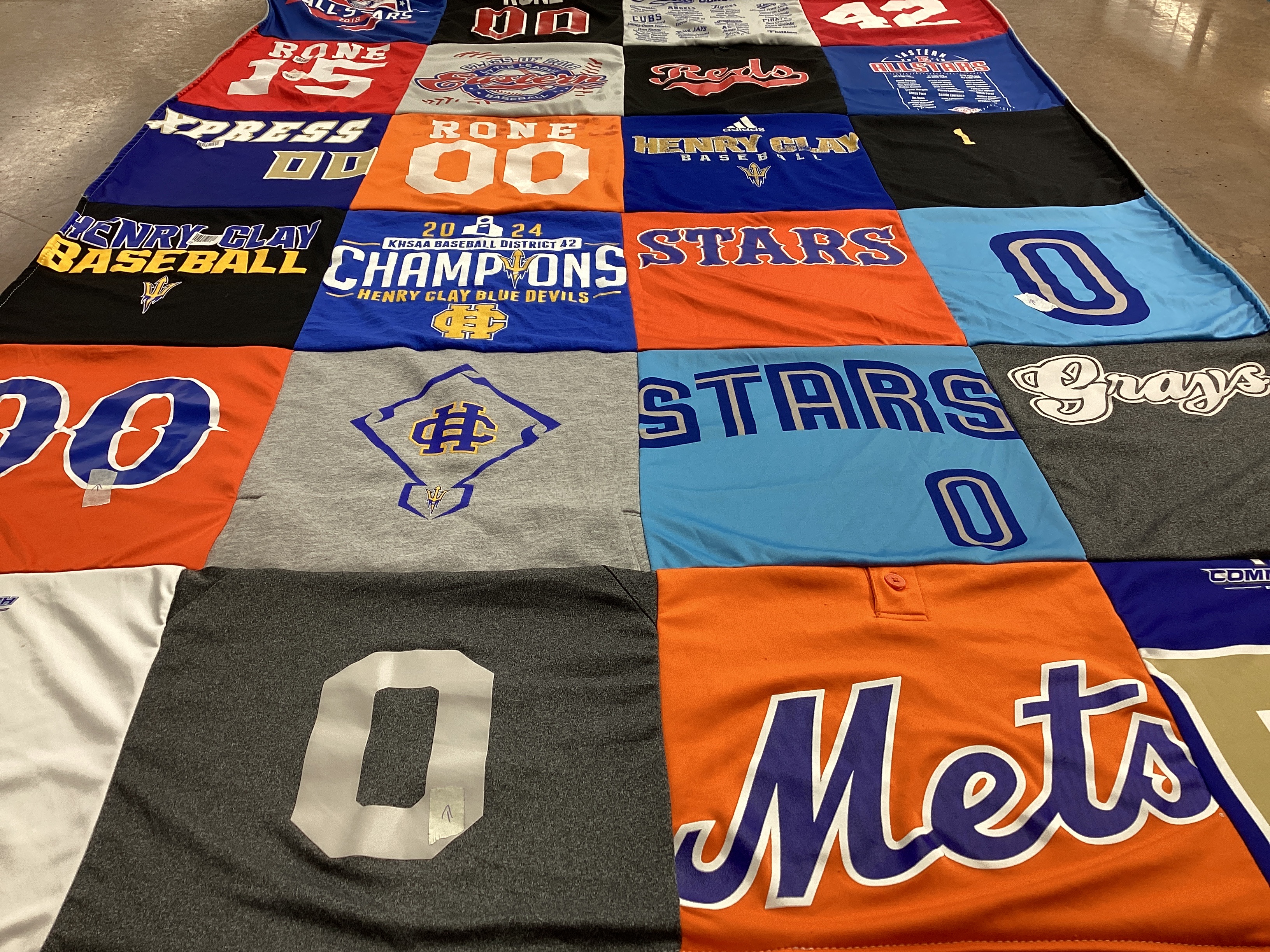 T-shirt quilt from henry clay high school by Emily from KY