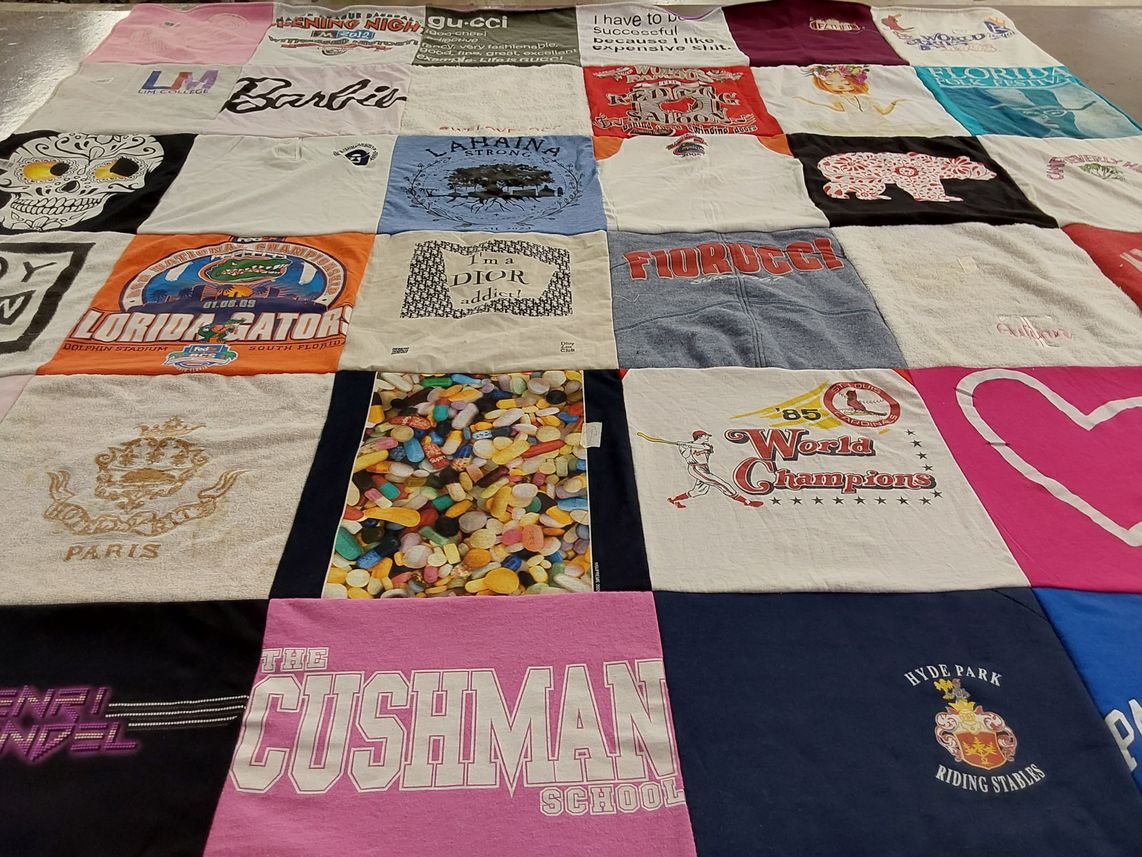 T-shirt quilt from the cushman school by Traci from FL