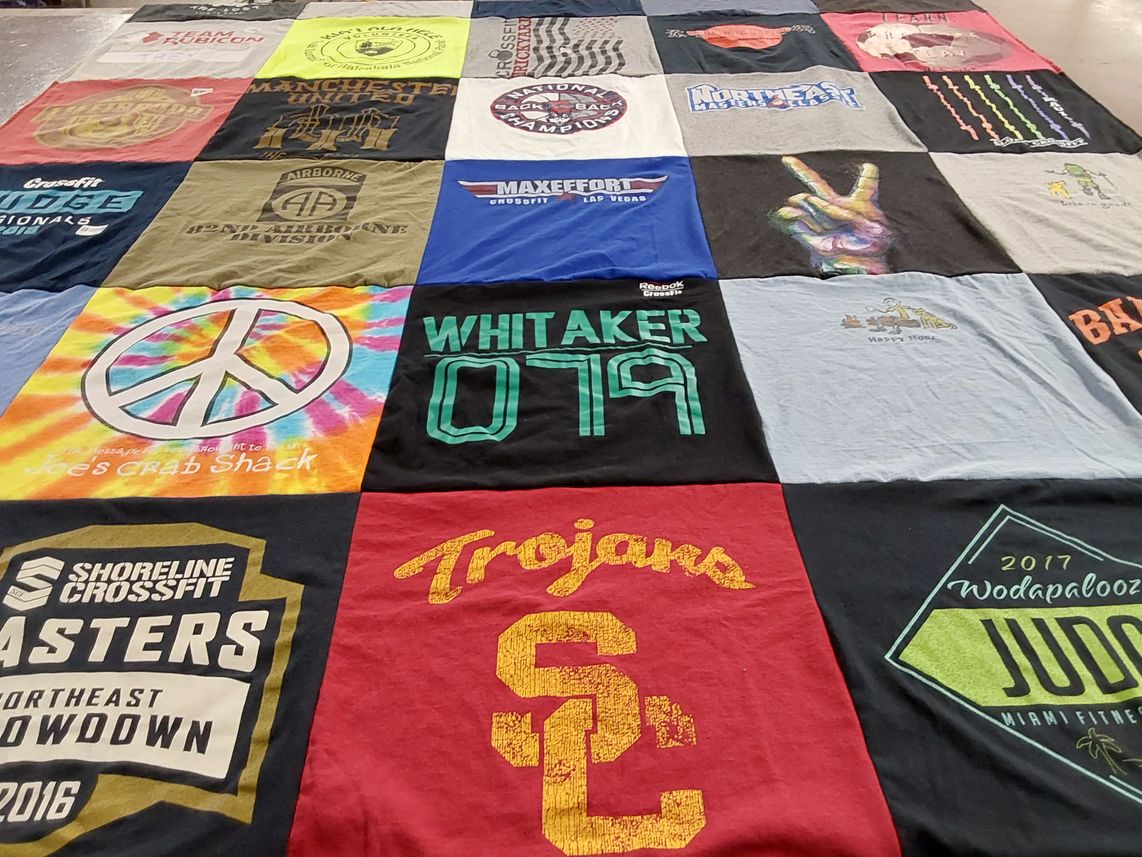 T-shirt quilt featuring university of southern california trojans by H W from HI