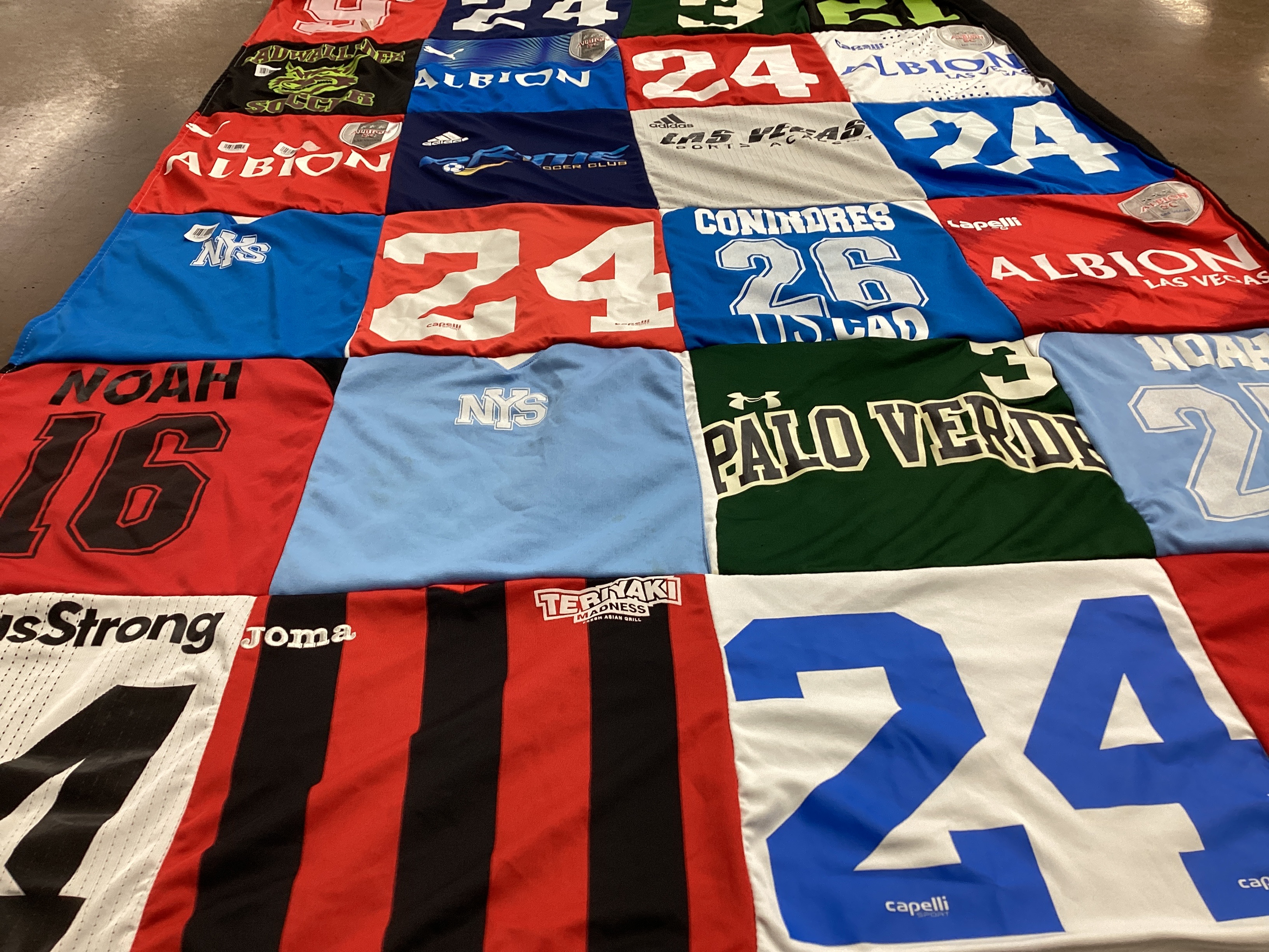 T-shirt quilt featuring albion soccer club by Christina from NV