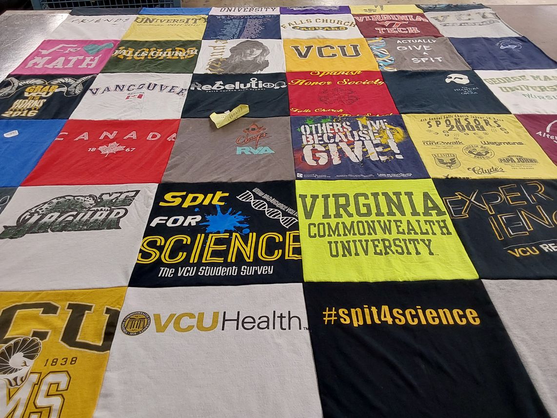 T-shirt quilt featuring jaguars by Ashley from VA