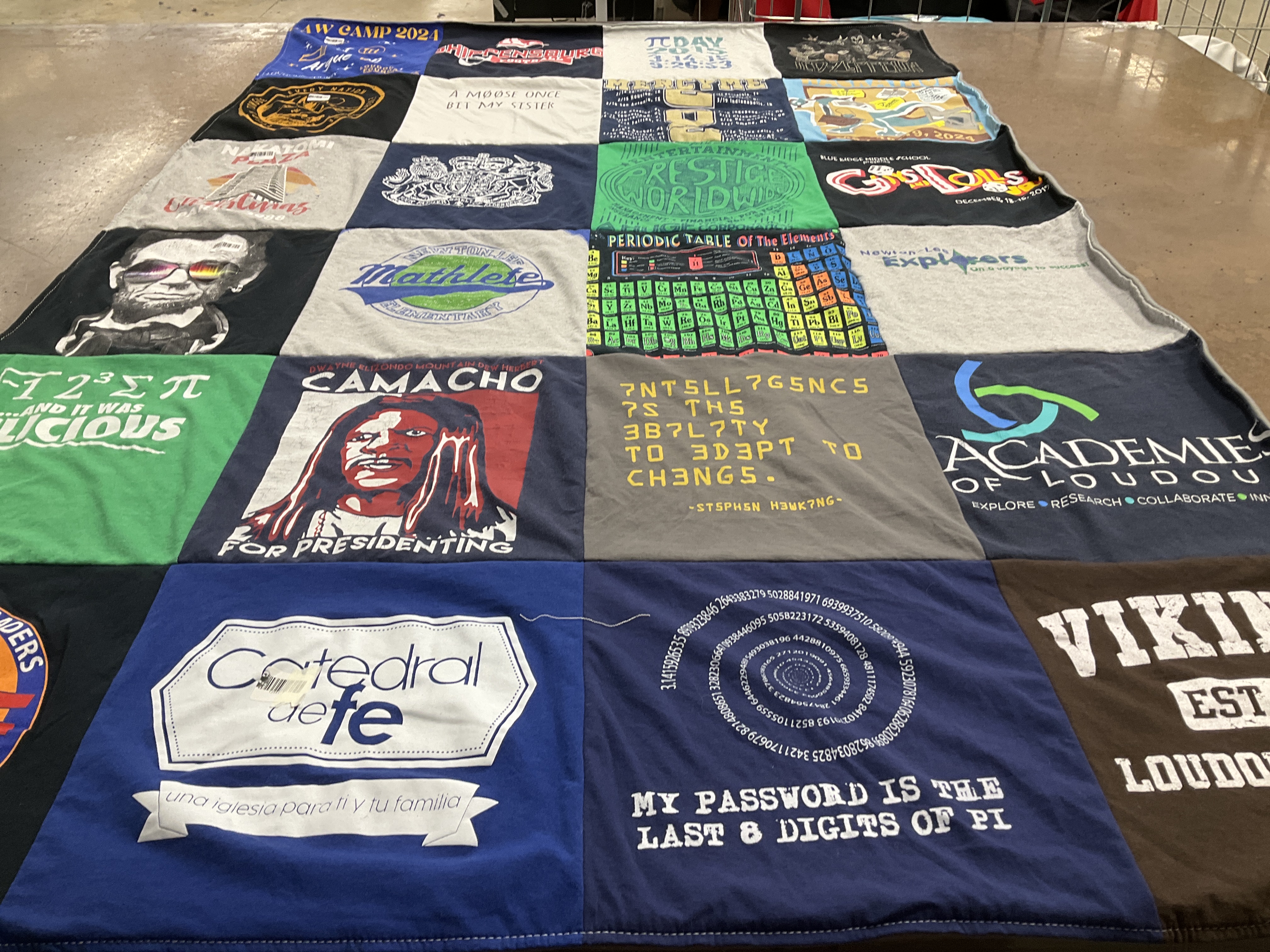 T-shirt quilt featuring vikings by Lori from VA