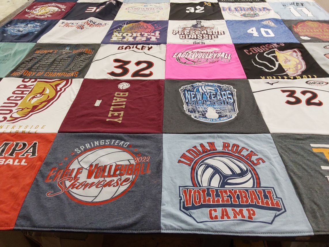 T-shirt quilt from countryside high school by Amy from FL