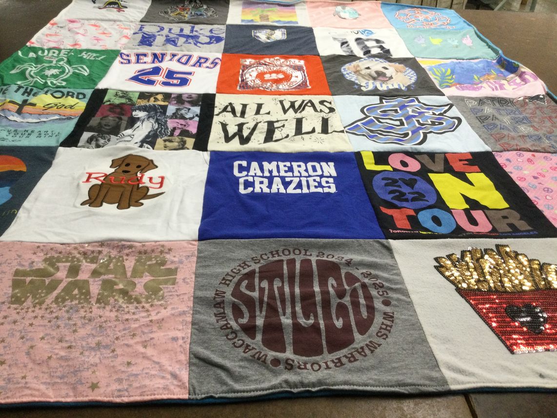 T-shirt quilt from waccamaw high school by Meredith from SC
