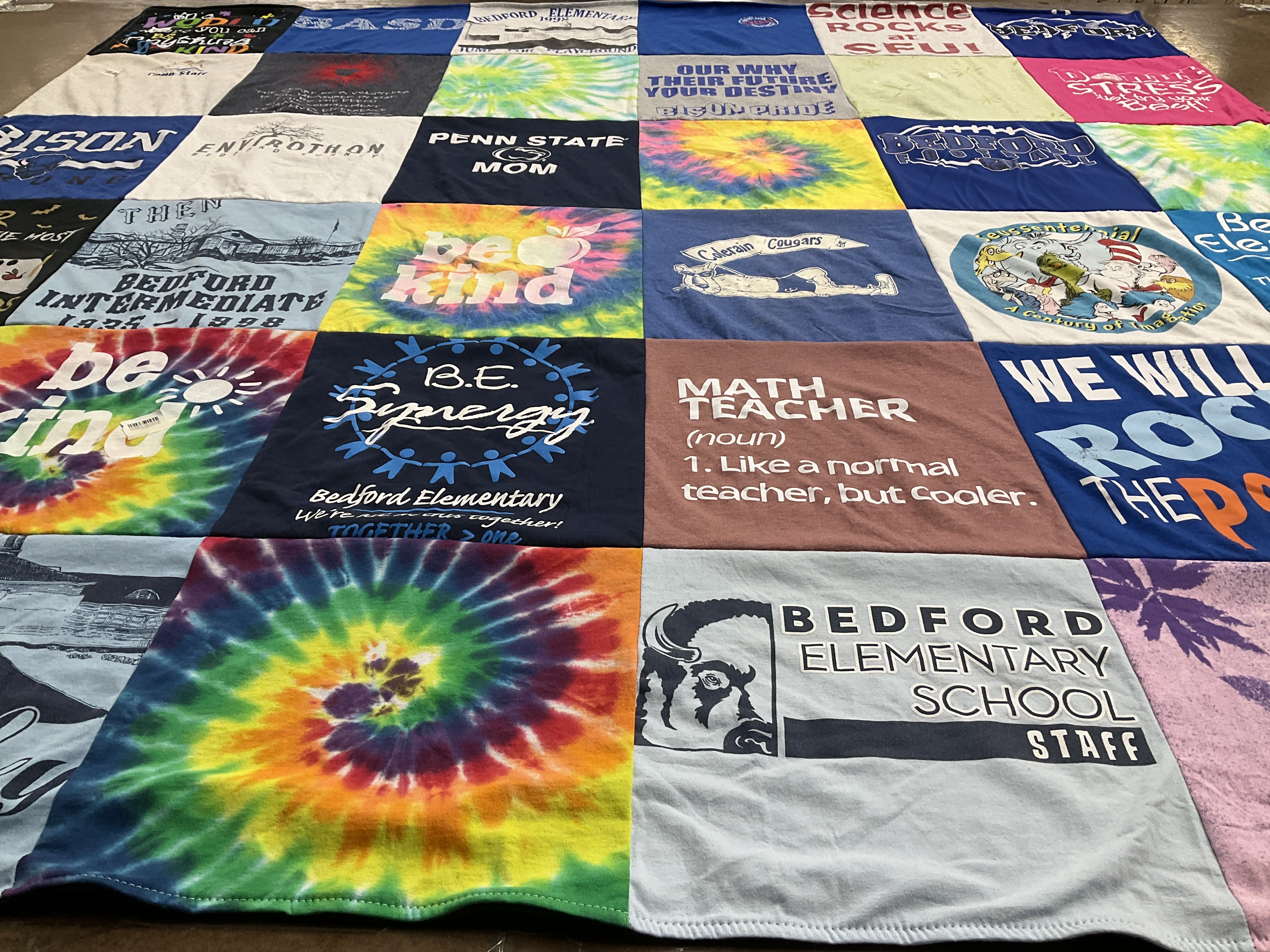 T-shirt quilt featuring cougars by Amy from PA