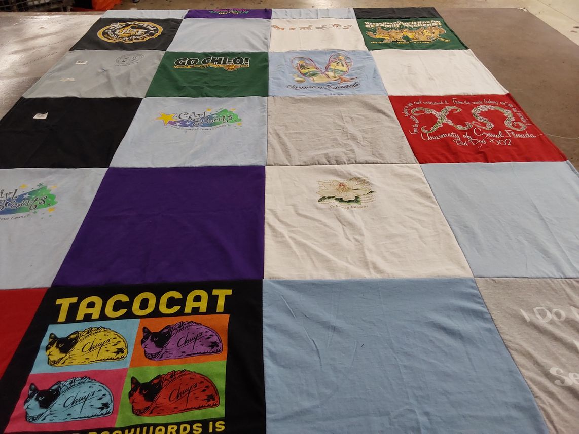 T-shirt quilt from university of central florida by Bryan from FL