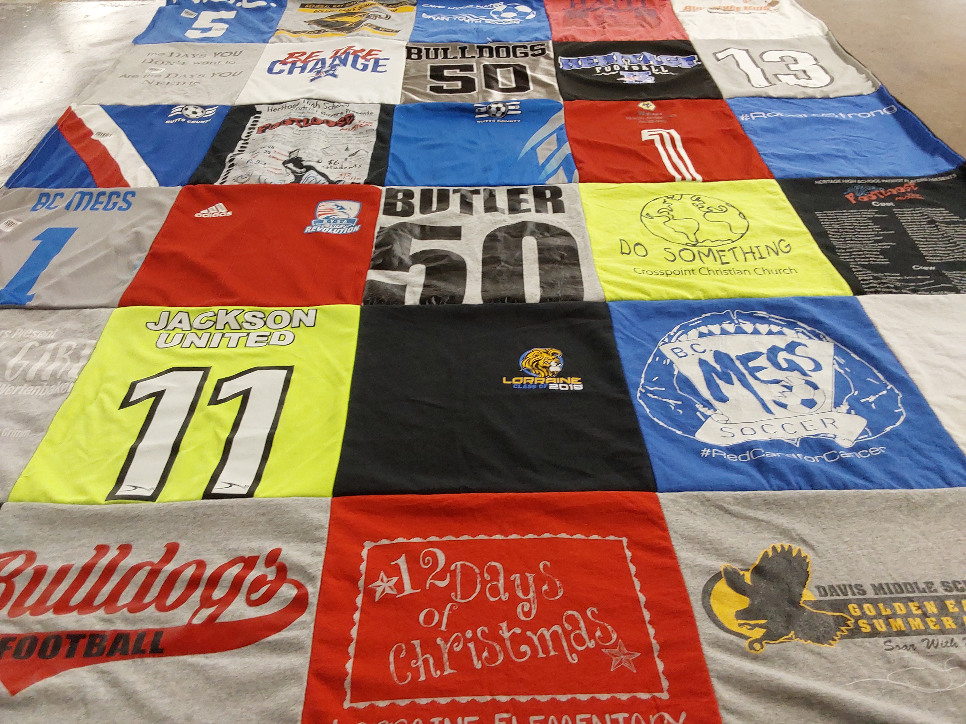 T-shirt quilt featuring jackson united by Katie from GA