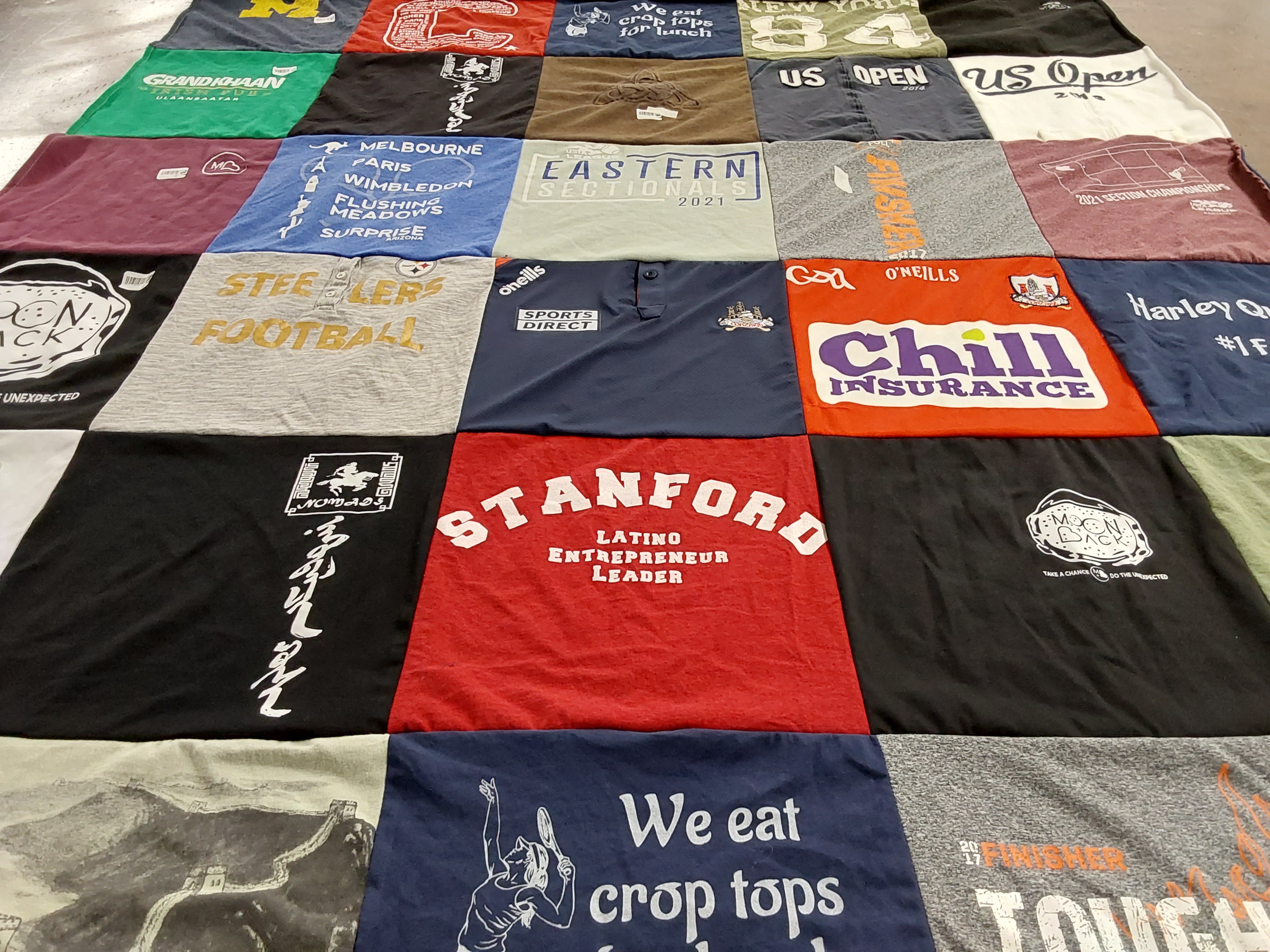 T-shirt quilt featuring pittsburgh steelers by Daniela from TX