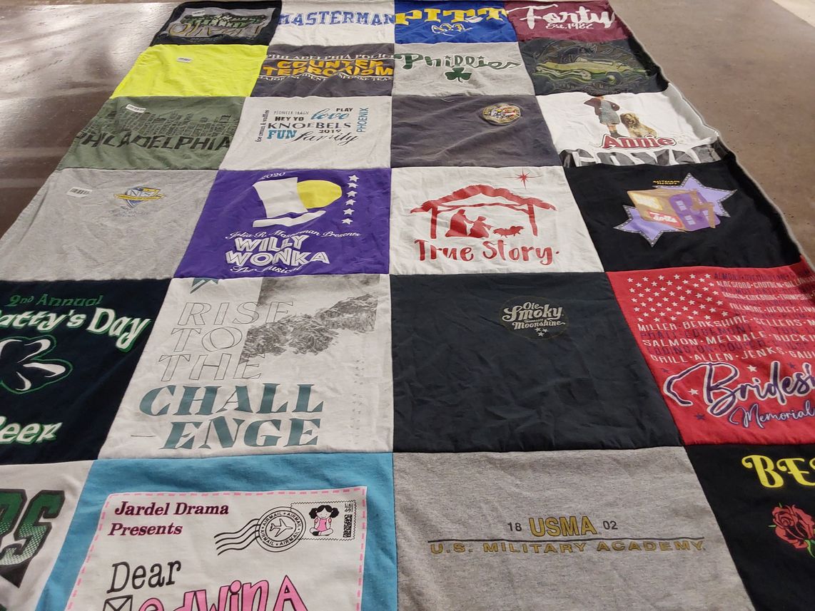 T-shirt quilt featuring phillies by Debby from PA