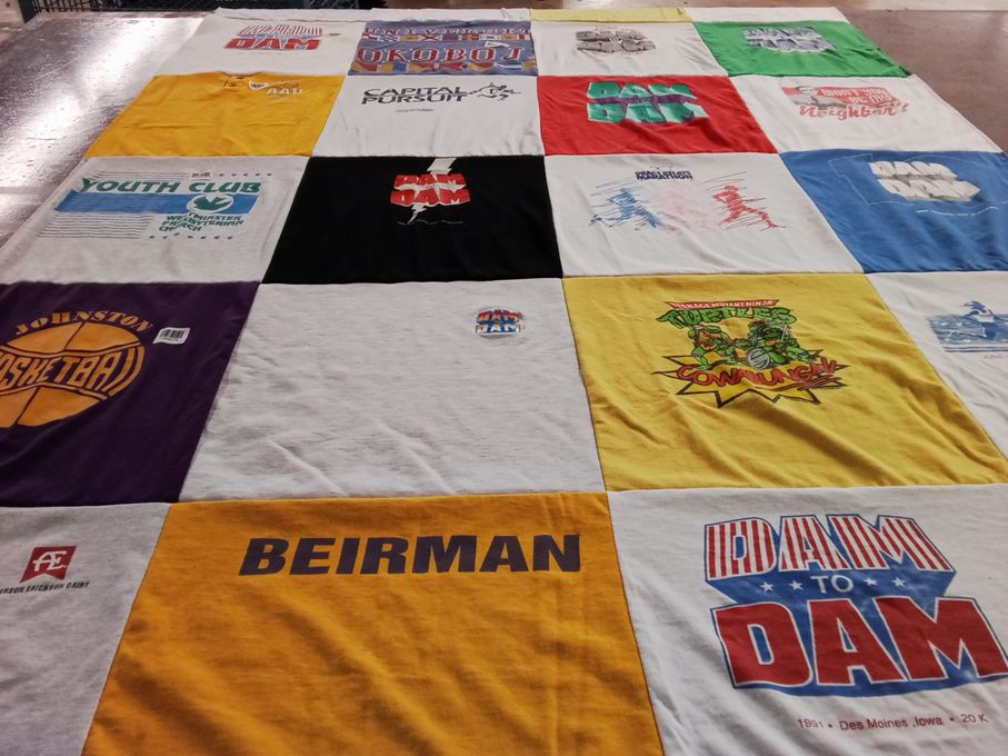 T-shirt quilt from johnston high school by Sarah from IA
