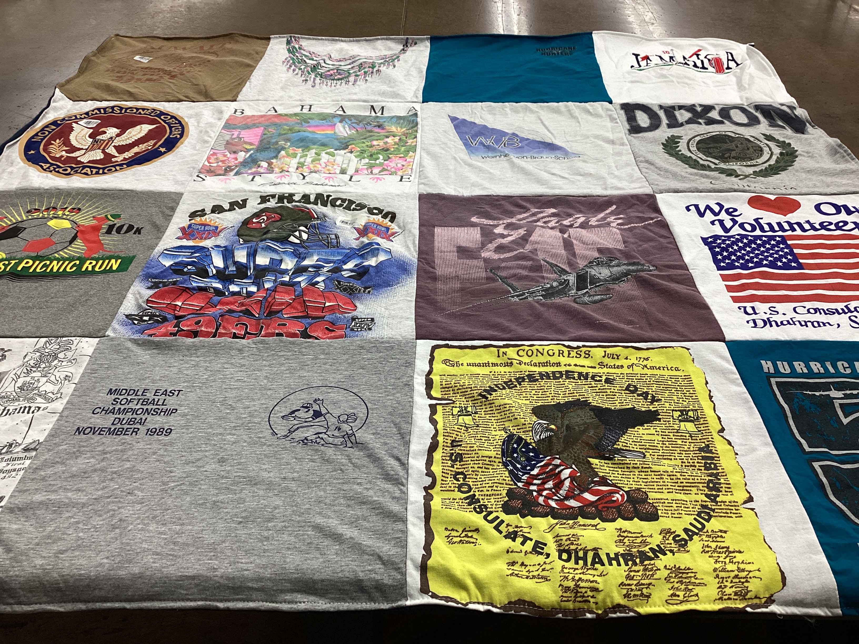 T-shirt quilt featuring san francisco 49ers by Beatrice from TX