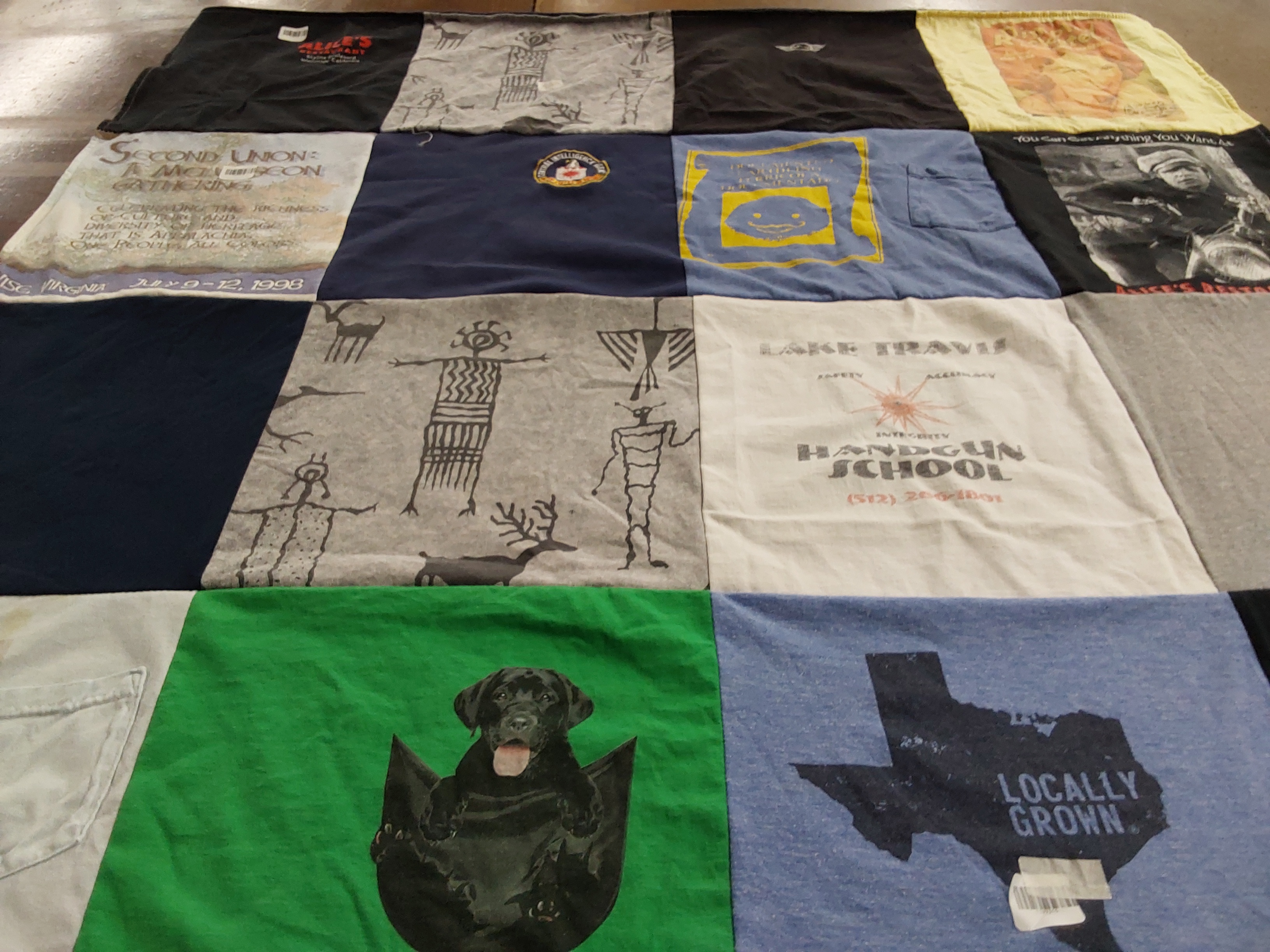 T-shirt quilt from lake travis high school by Emily from TX