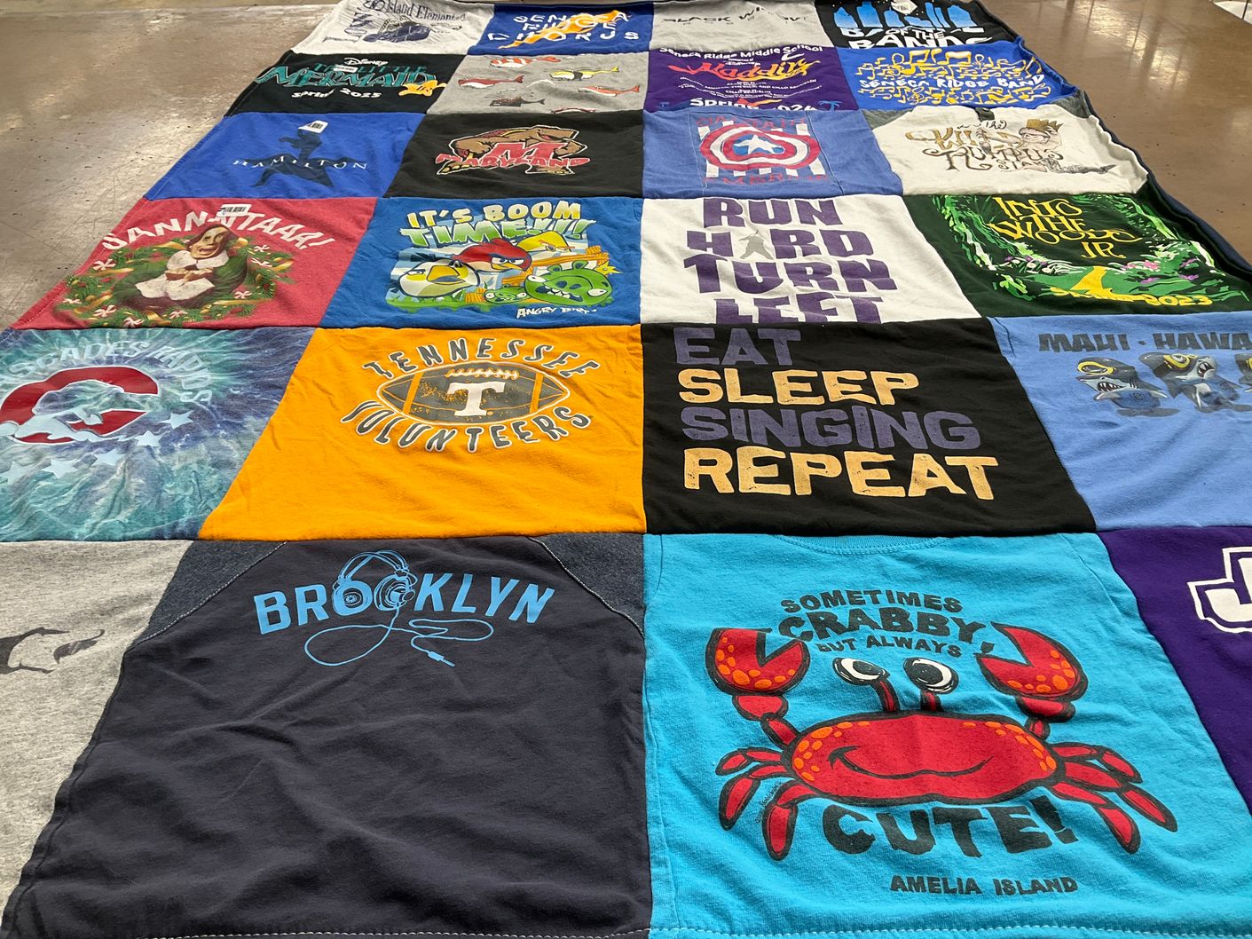 T-shirt quilt from university of tennessee by julie from VA