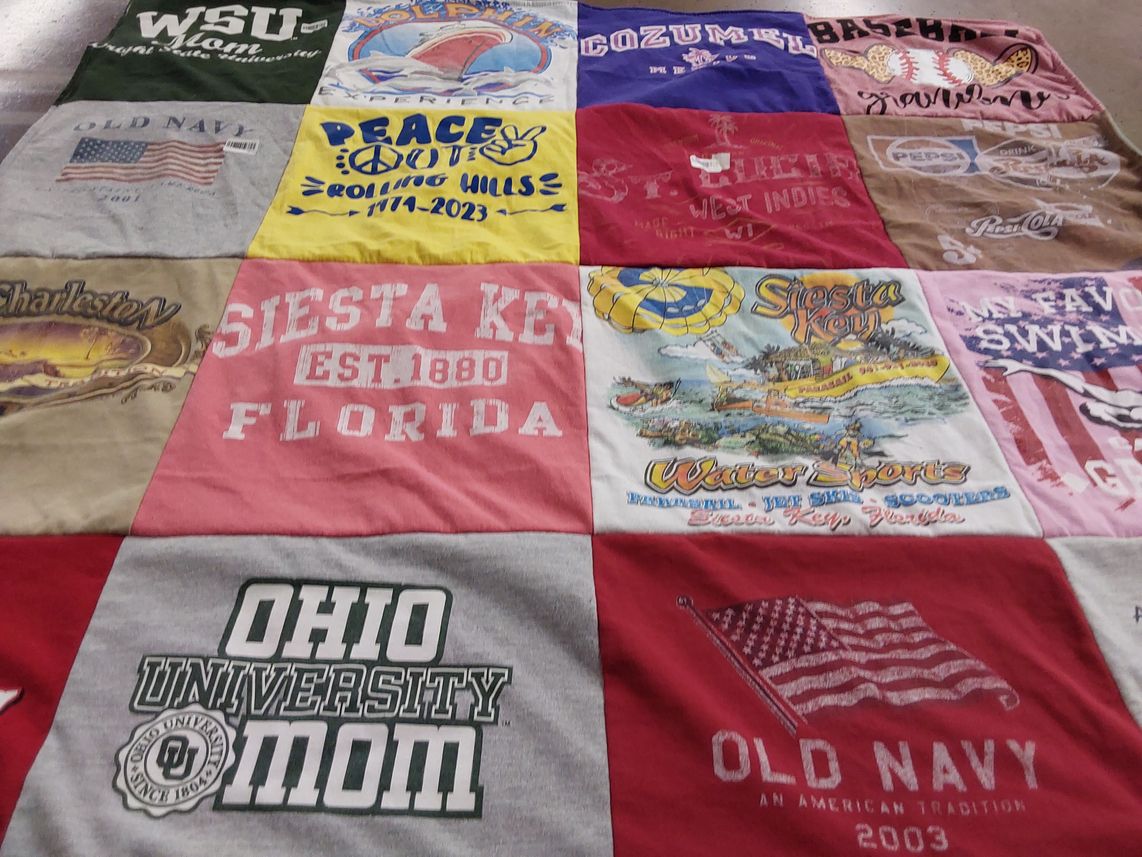 T-shirt quilt from ohio university by Dianna from OH