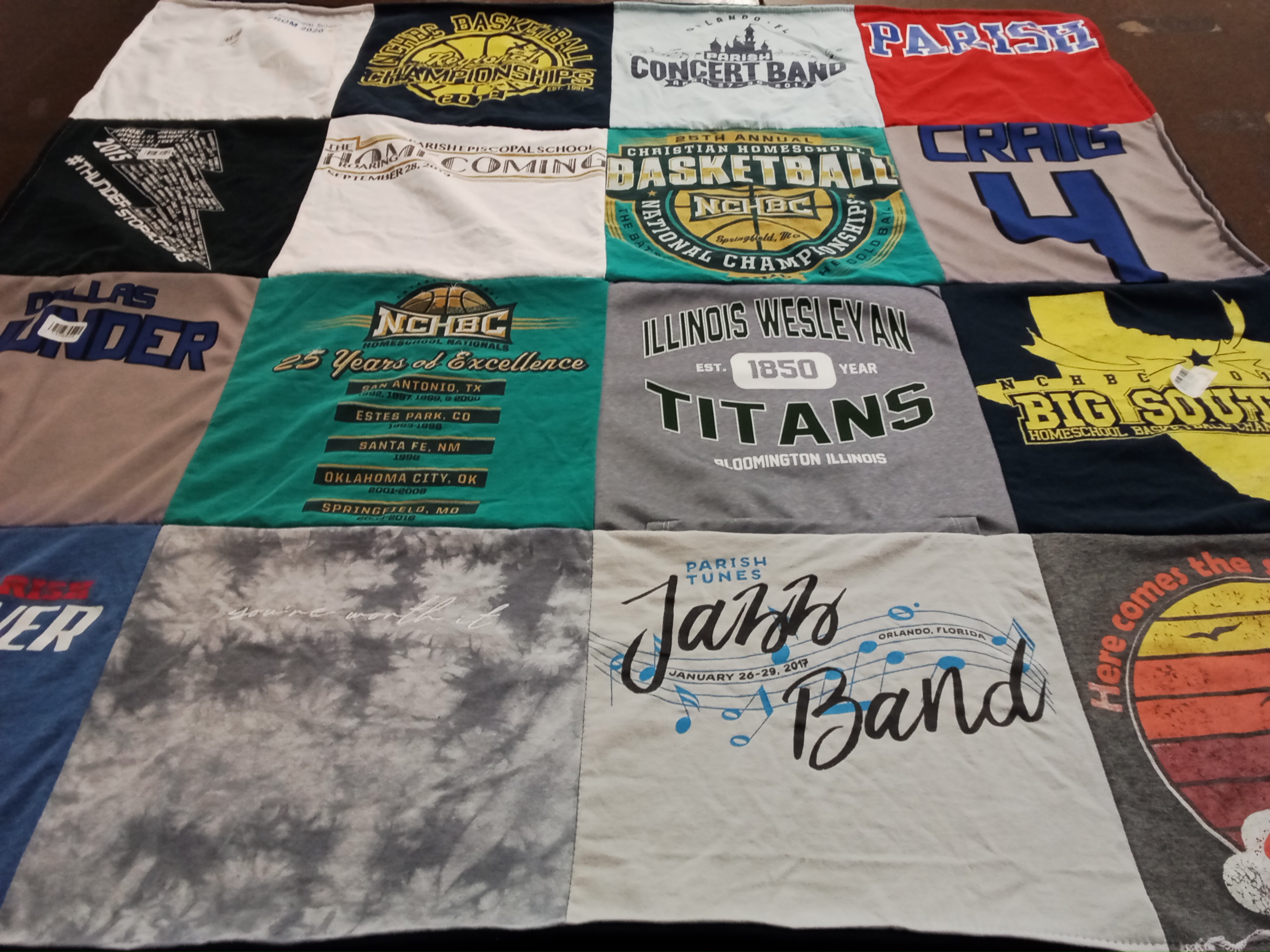 T-shirt quilt featuring ncbhc by Ali from TX