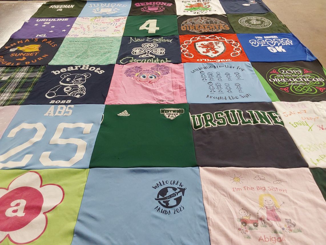 T-shirt quilt featuring just wood soccer by Cynthia from MA