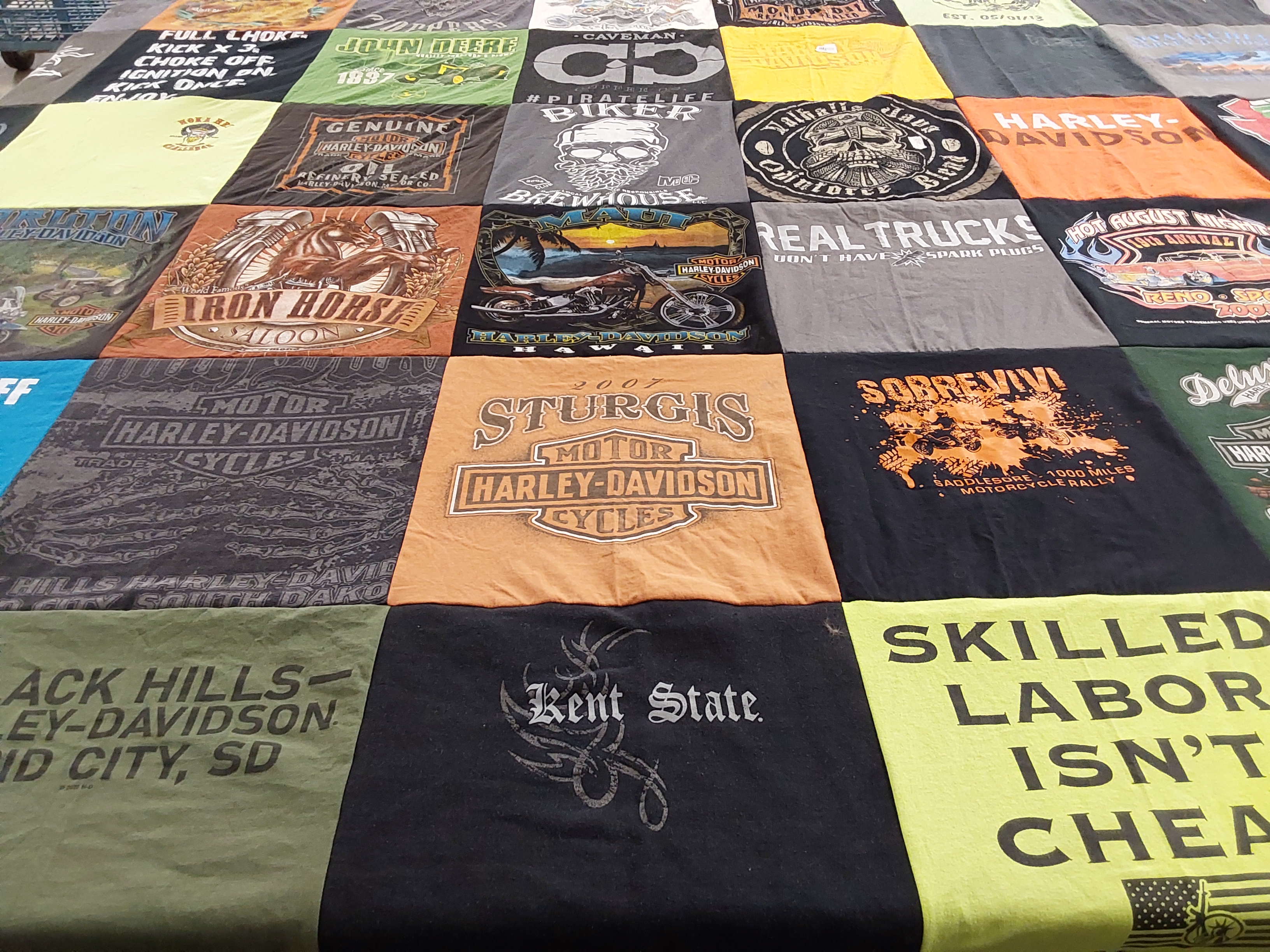 T-shirt quilt from kent state university by RON from OH