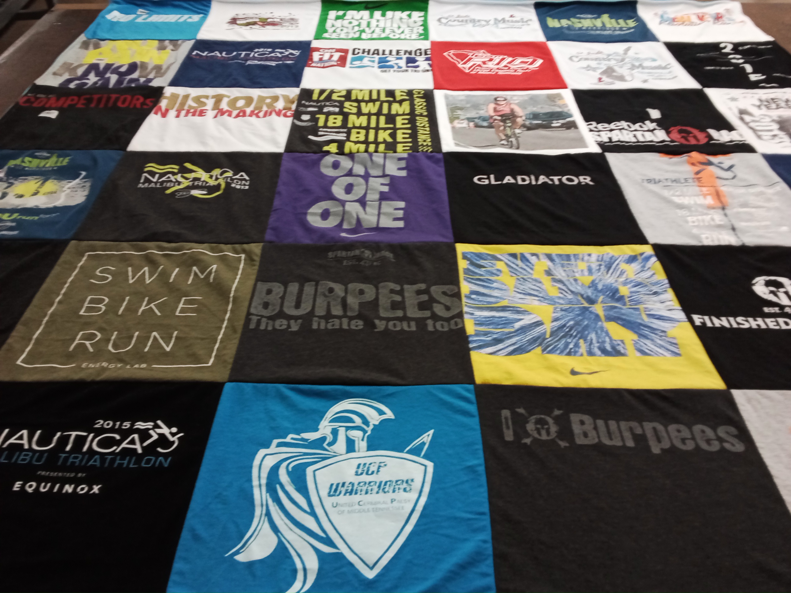T-shirt quilt featuring university of central florida warriors by Ronda from TN