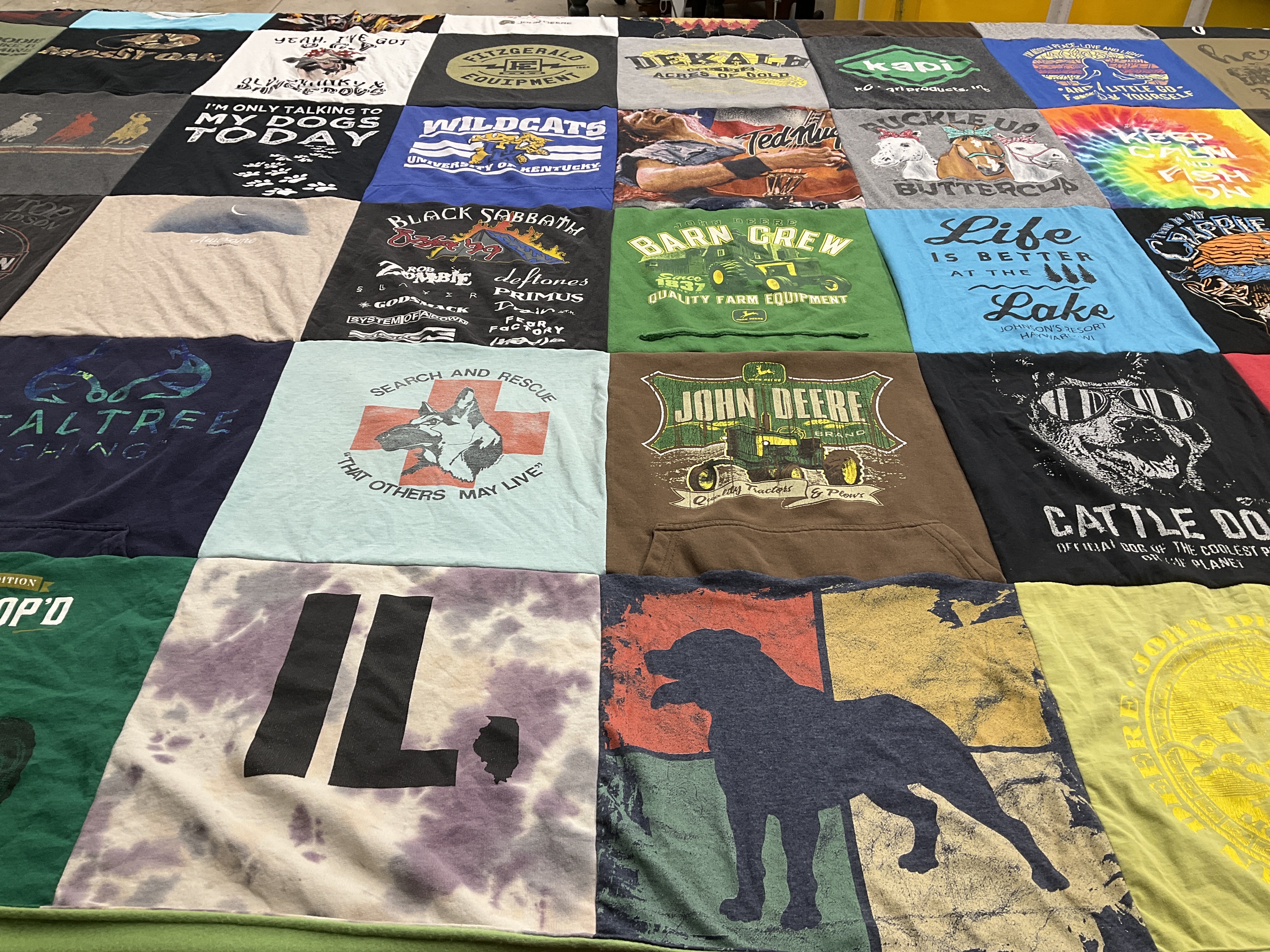 T-shirt quilt from university of kentucky by LaNeena from OH