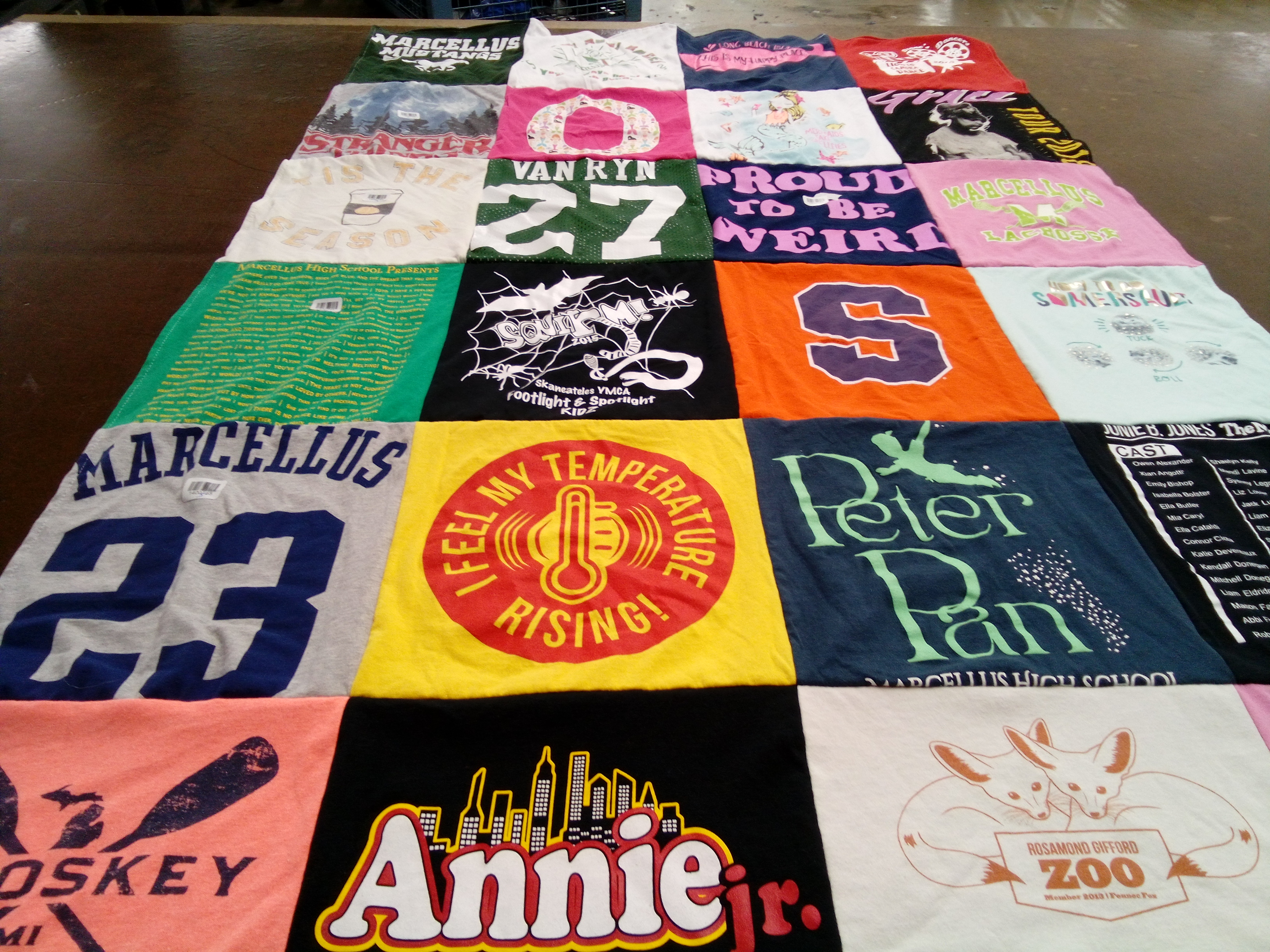 T-shirt quilt featuring marcellus lacrosse by Kristen from NY