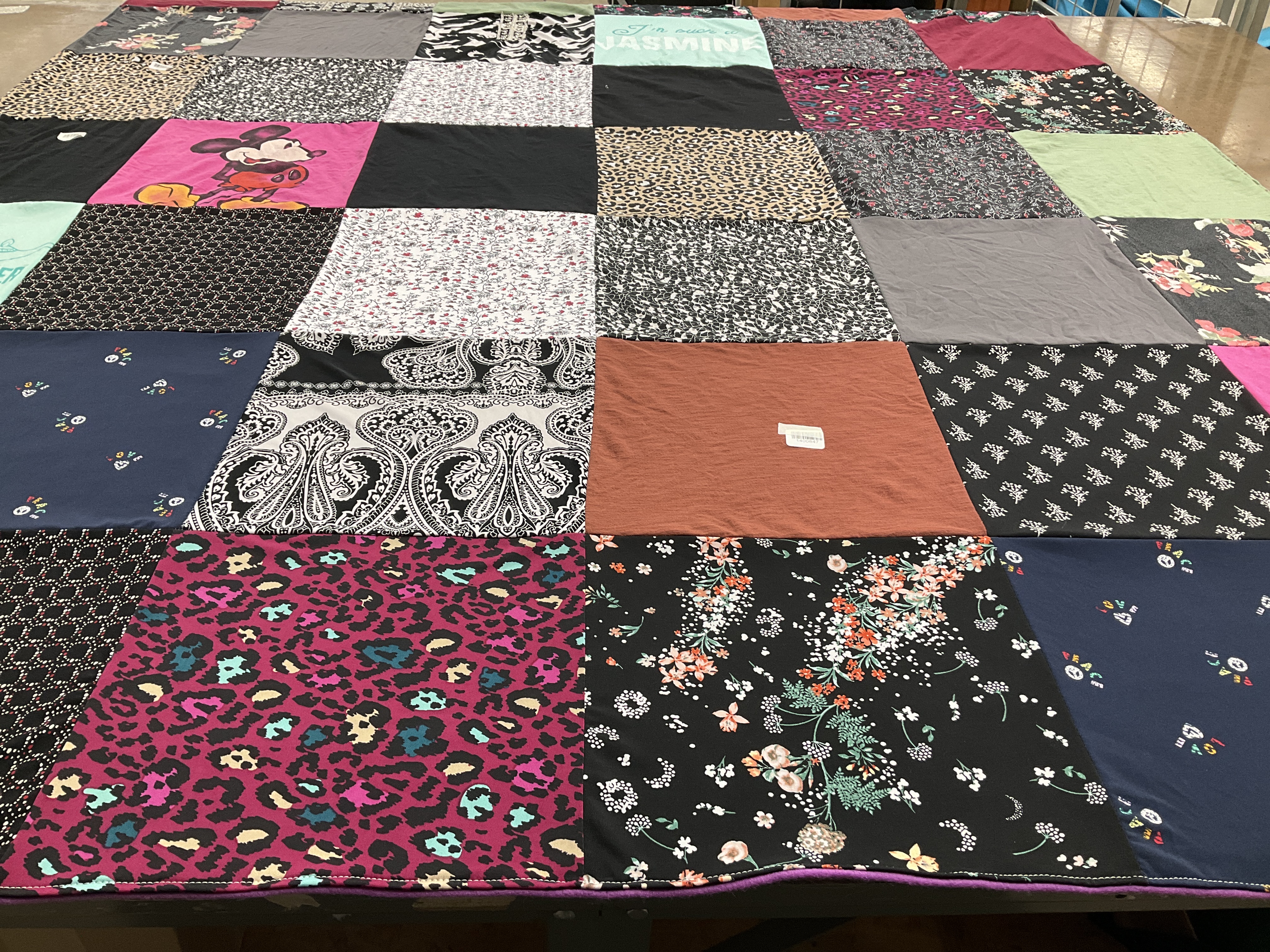 T-shirt quilt with disney, fashion themes by Suzanne  from MA