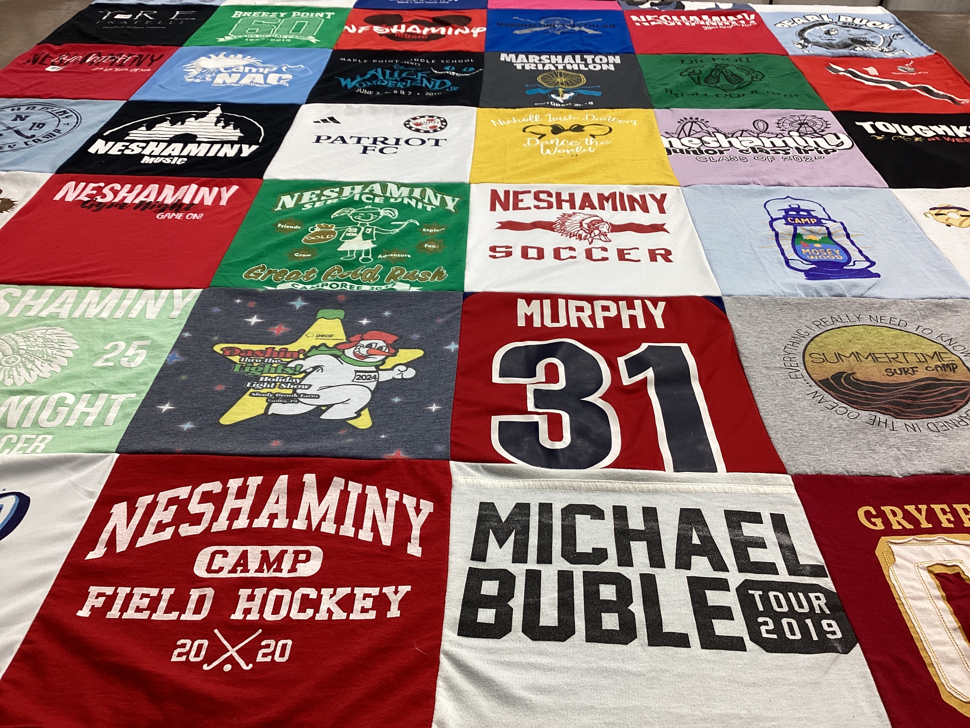 T-shirt quilt featuring neshaminy soccer by Natasha from PA