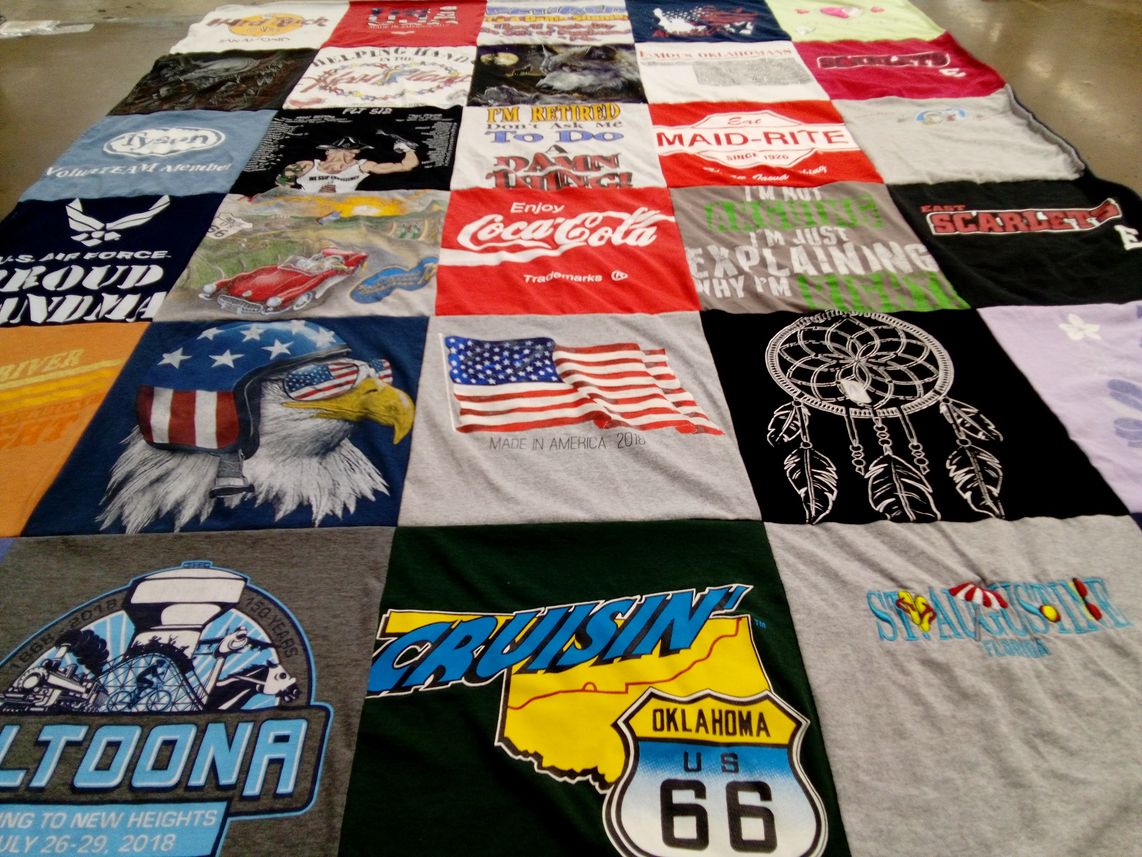 T-shirt quilt from saint augustine university by Christopher from IA