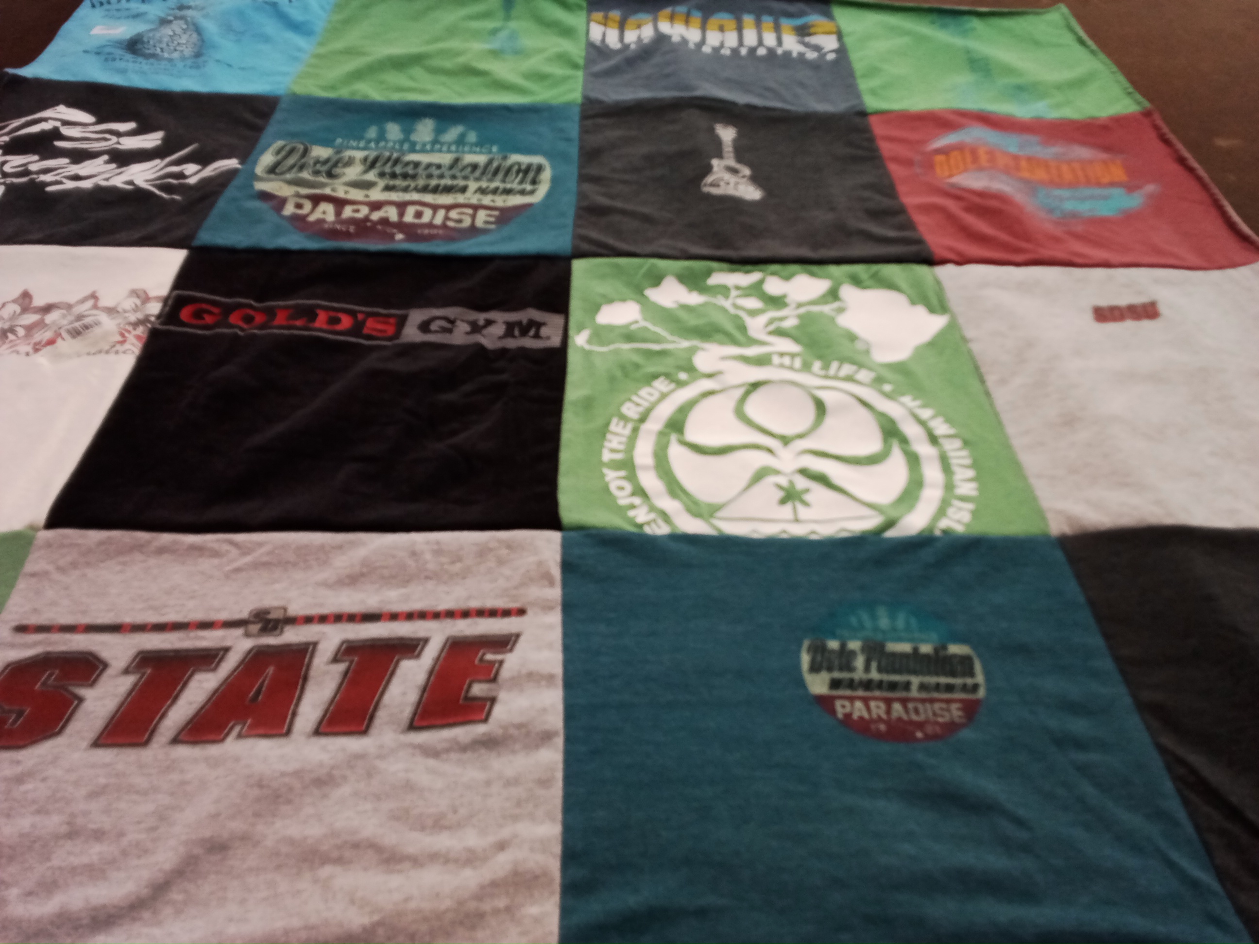 T-shirt quilt from san diego state university by Jaimie from CA