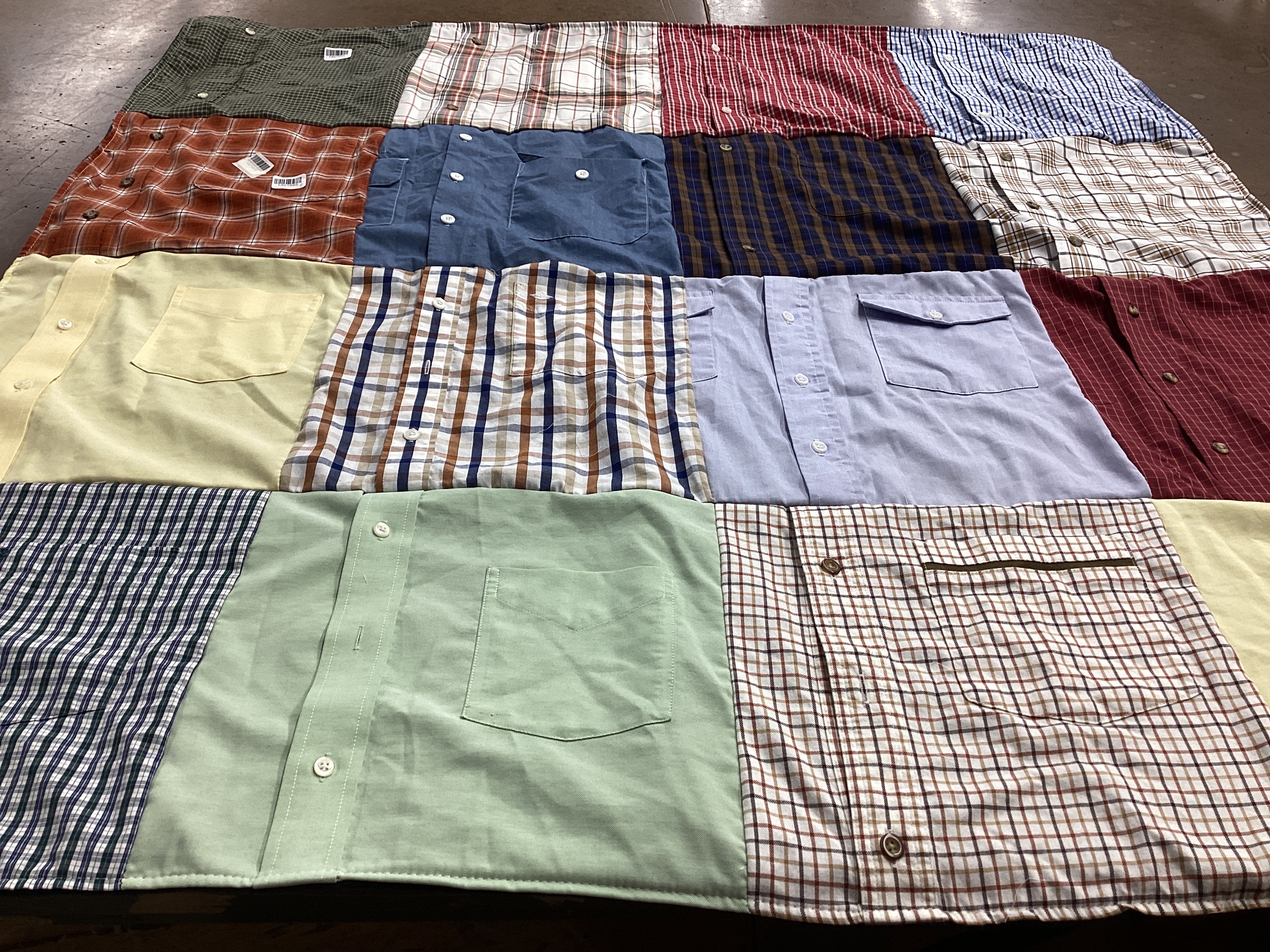 T-shirt quilt with fashion, textiles themes by Kara from CA