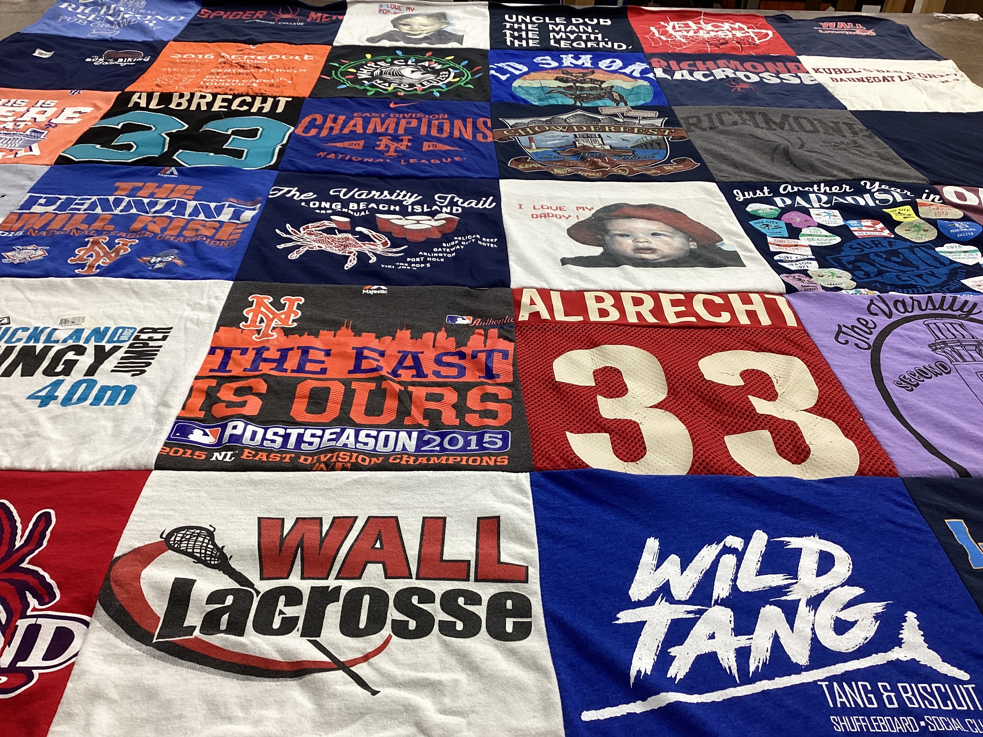T-shirt quilt featuring new york mets by linda from NJ
