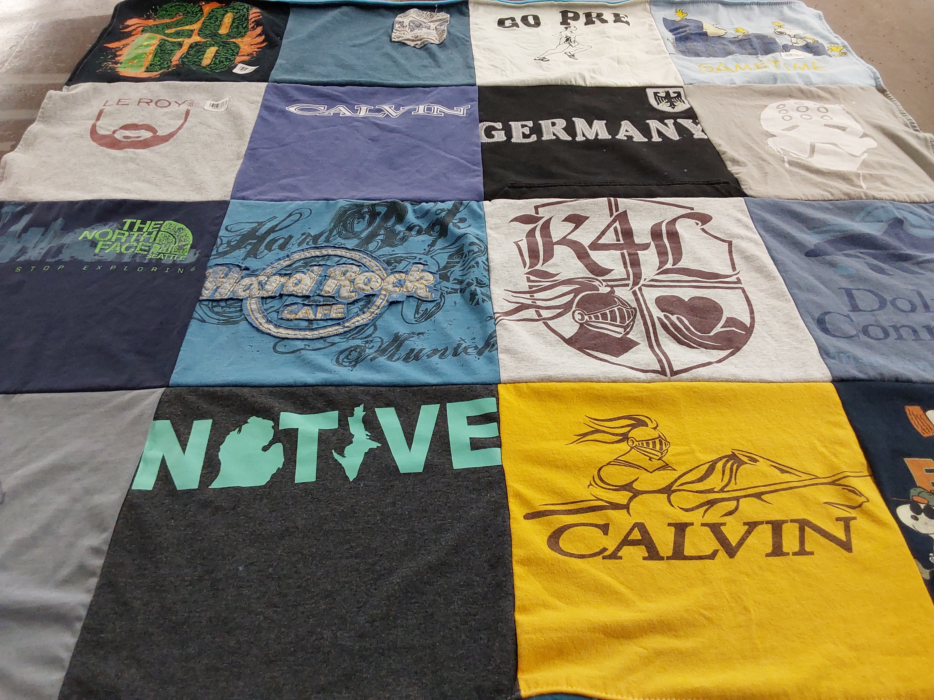 T-shirt quilt featuring k4l by Beth from MI