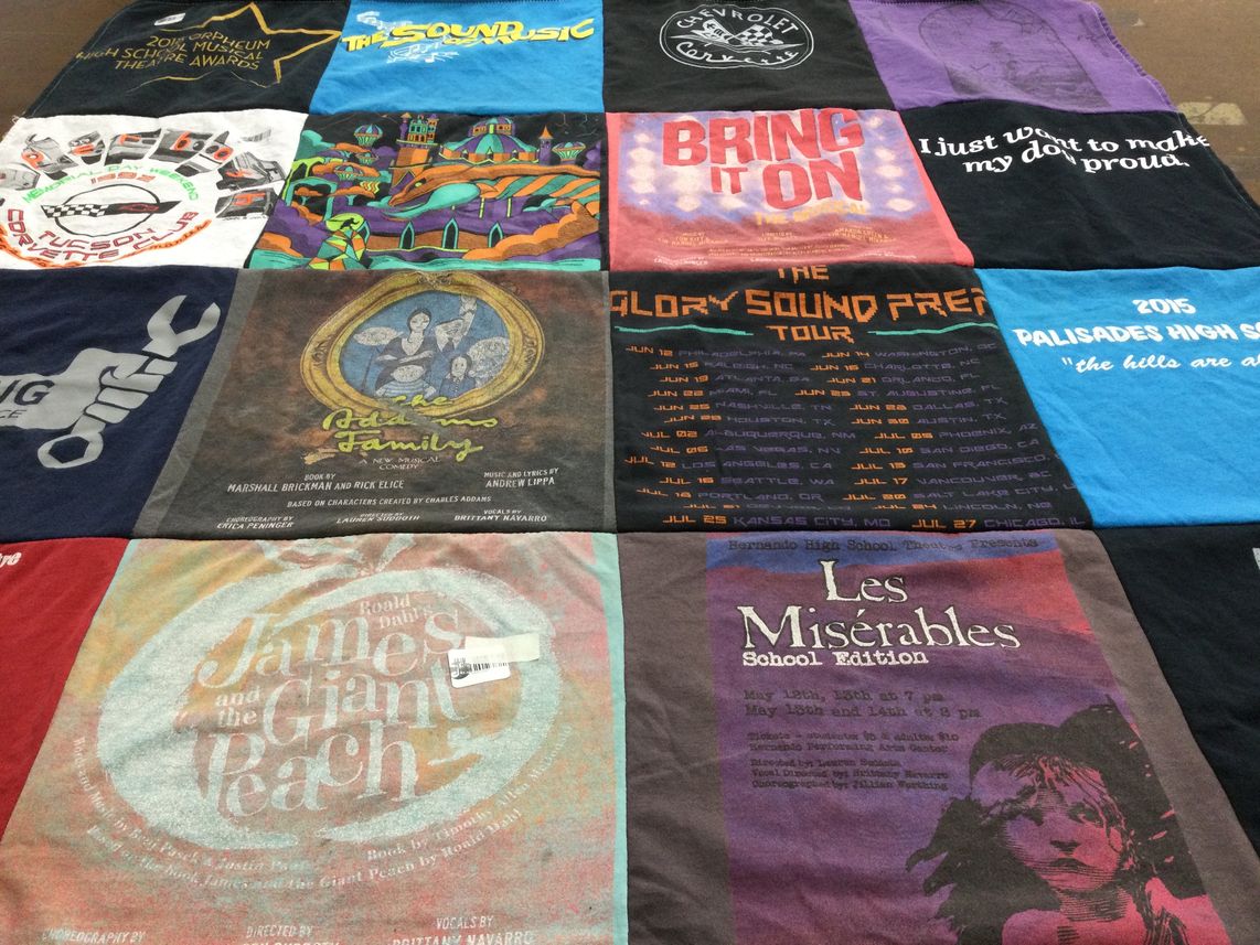 T-shirt quilt from palisades high school, hernando high school by Rachel from MS