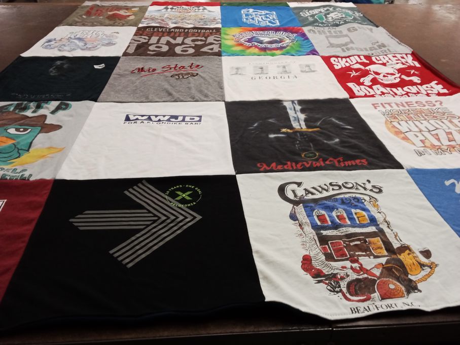 T-shirt quilt featuring cleveland browns by Michelle from OH