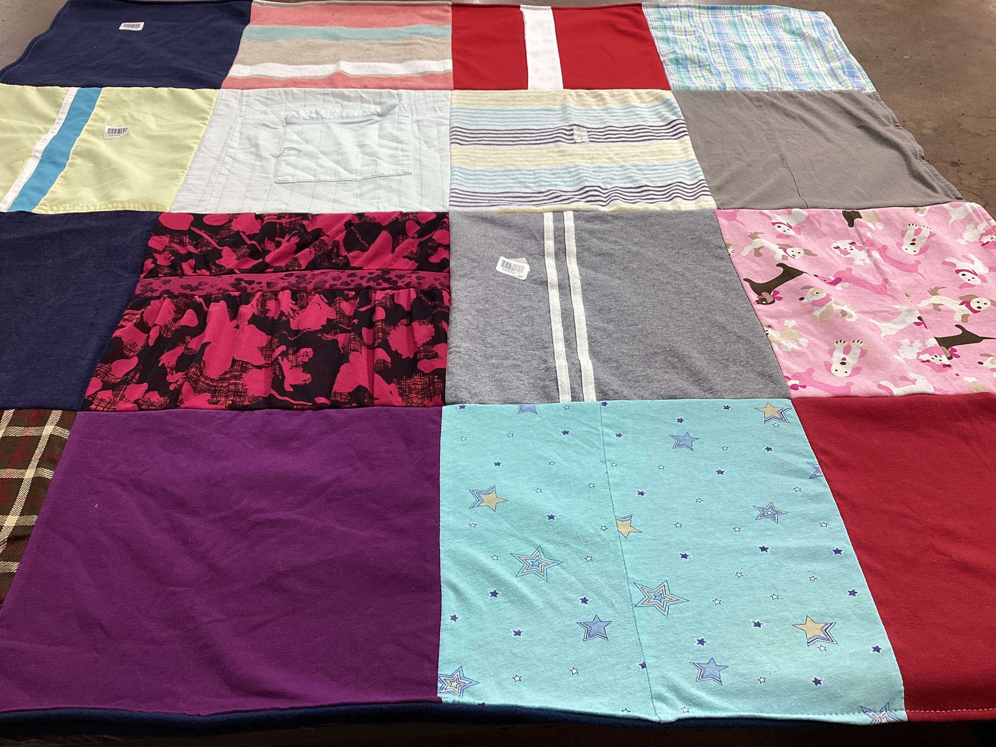 T-shirt quilt with pets, design themes by Brandee from CO