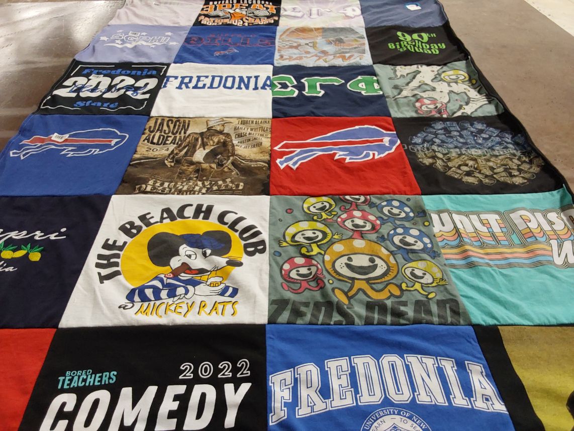 T-shirt quilt featuring buffalo bills by Alexandria from NY