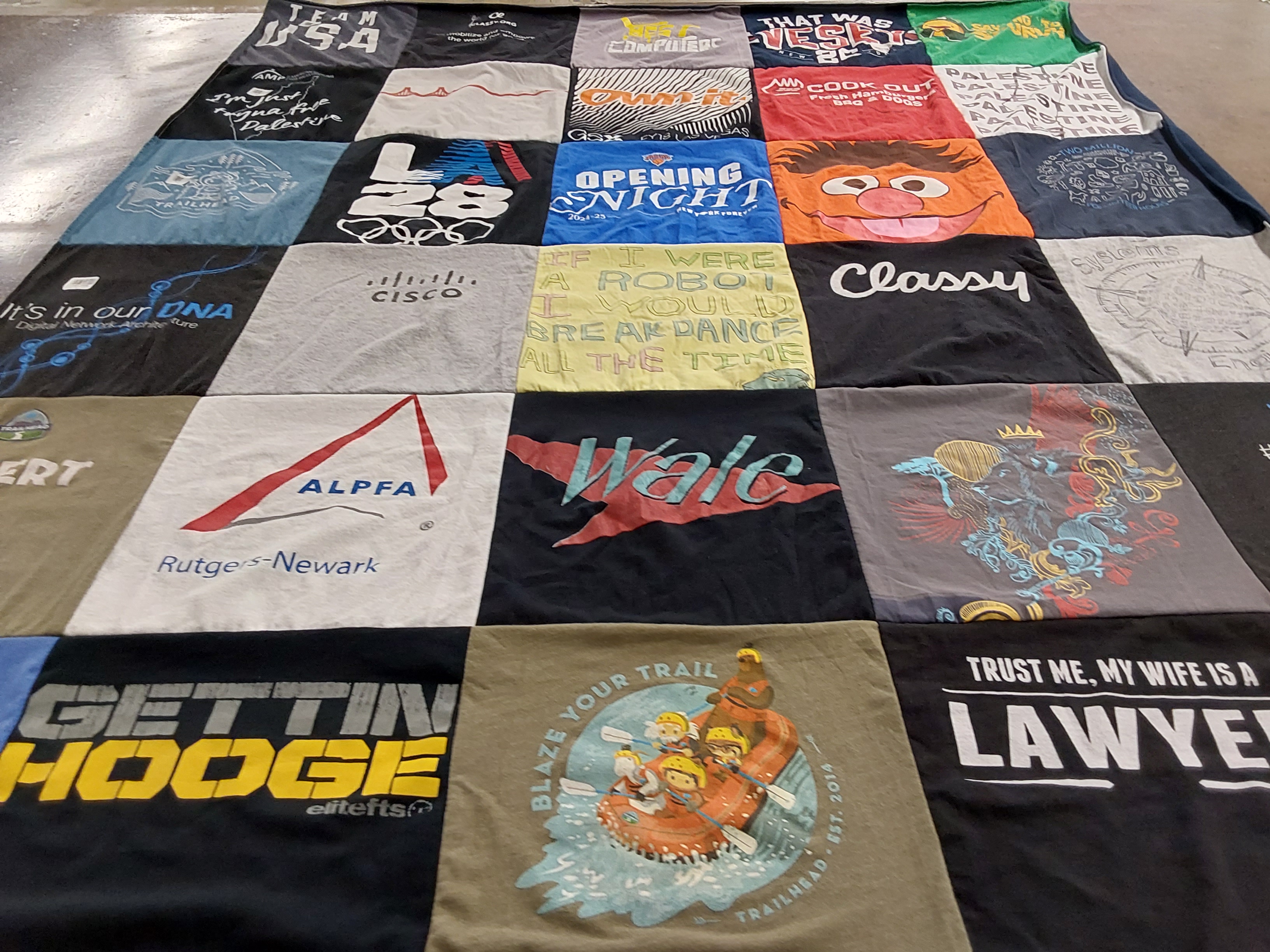 T-shirt quilt featuring team usa by Yousef from NJ