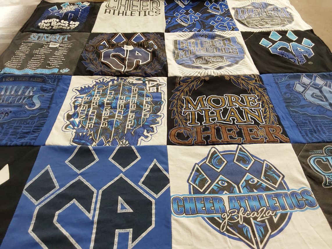 T-shirt quilt from columbia university by layla from OH