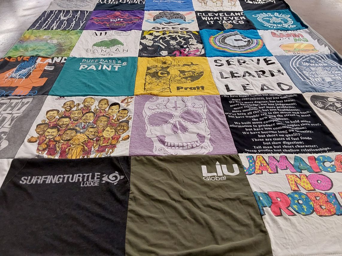 T-shirt quilt featuring cleveland cavaliers by Megan from OH