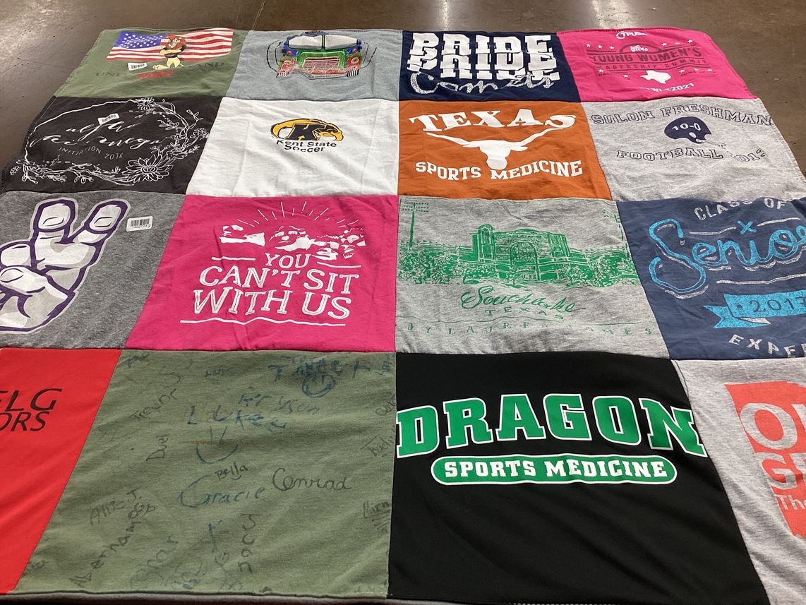 T-shirt quilt featuring southlake carroll high school by bea from TX